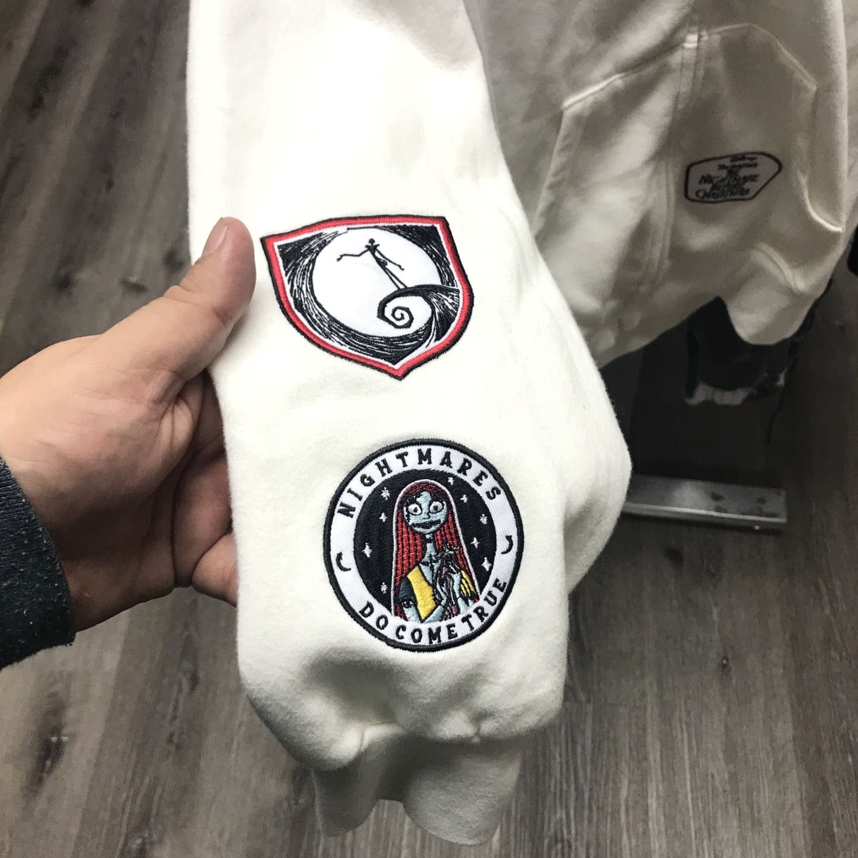 Disney Disney Nightmare Before Christmas Embroidered Full Zip Hoodie Women S Size S / US 4 / IT 40 - 2 Thumbnail