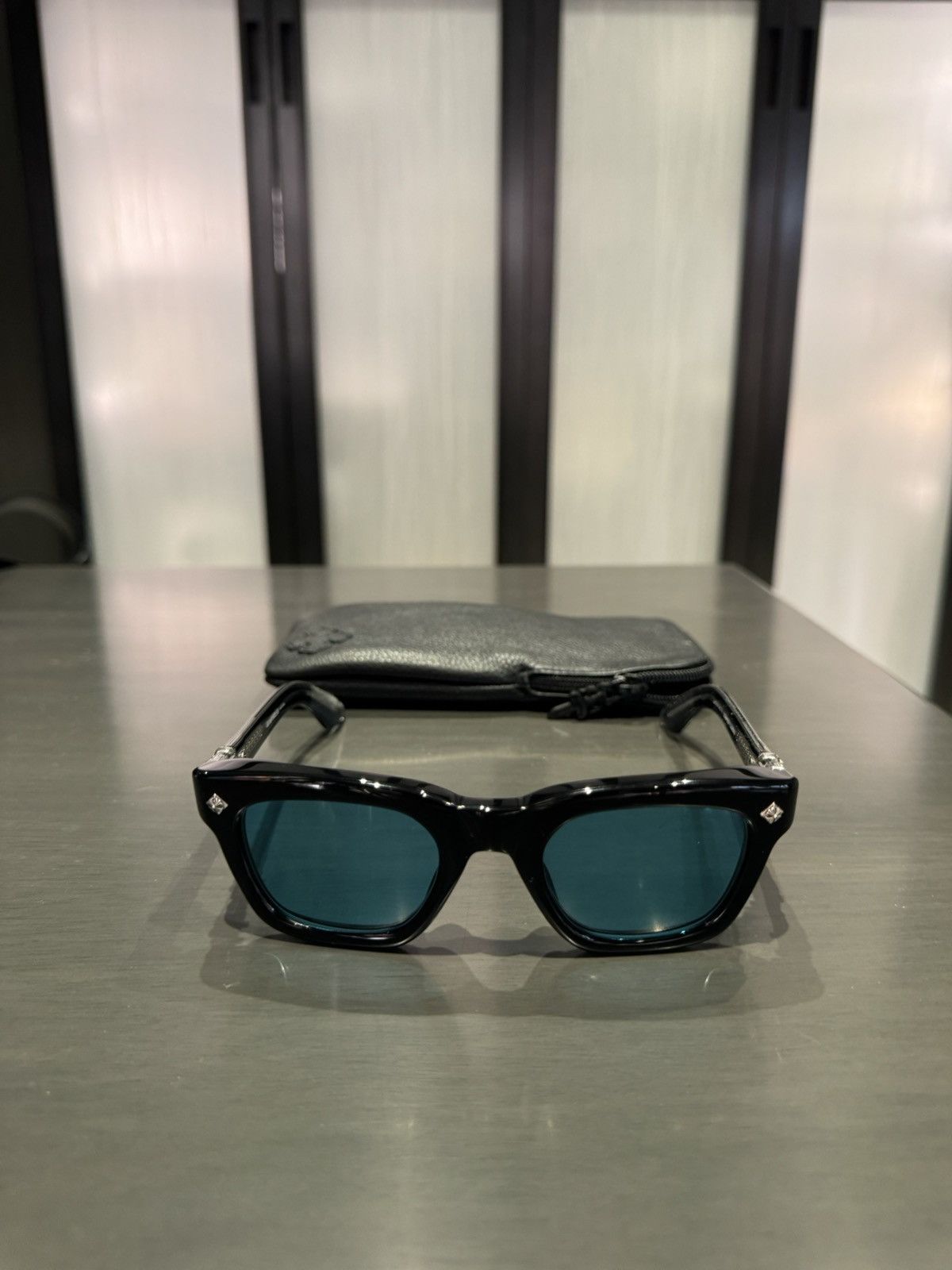 Chrome Hearts CH Donnysoffergism Sunglasses (Black/Aquamarine) Size ONE SIZE - 2 Thumbnail