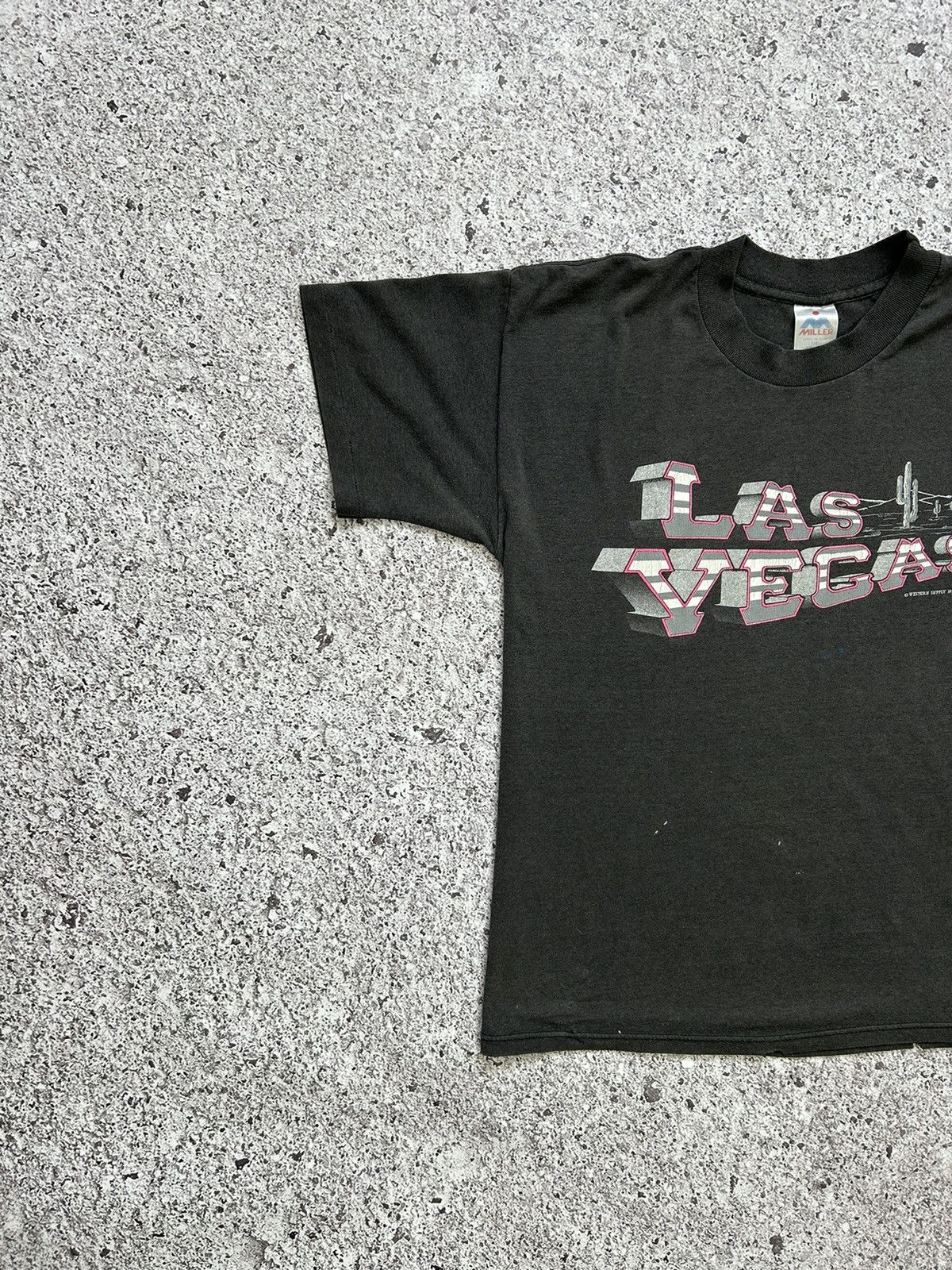 Vintage Vintage Las Vegas 1990 Made In USA American T-Shirt HYPE Y2K Size US L / EU 52-54 / 3 - 3 Thumbnail