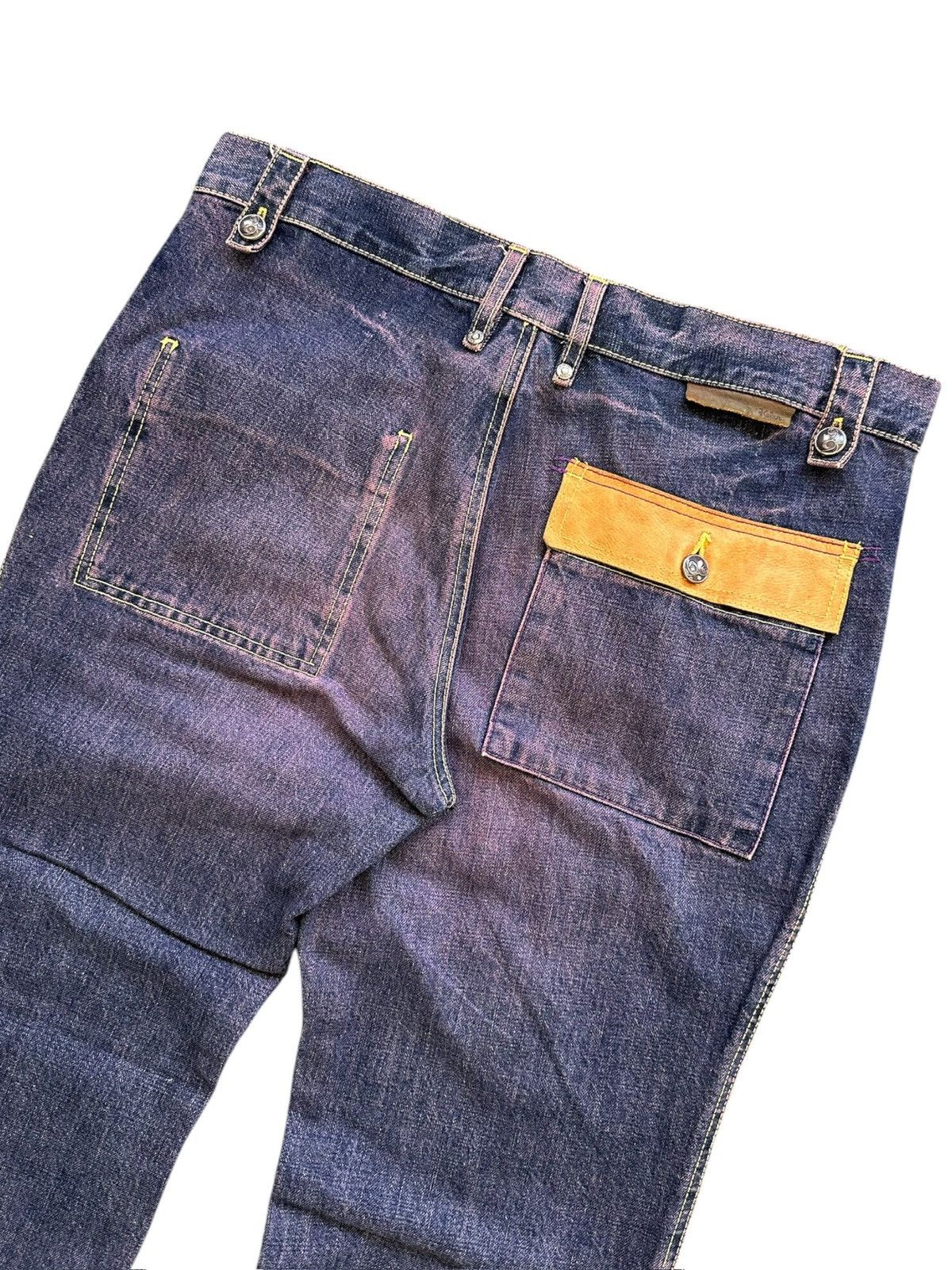 Designer × Japanese Brand Y2k KELEN Japan purple dyed denim Size US 36 / EU 52 - 6 Thumbnail