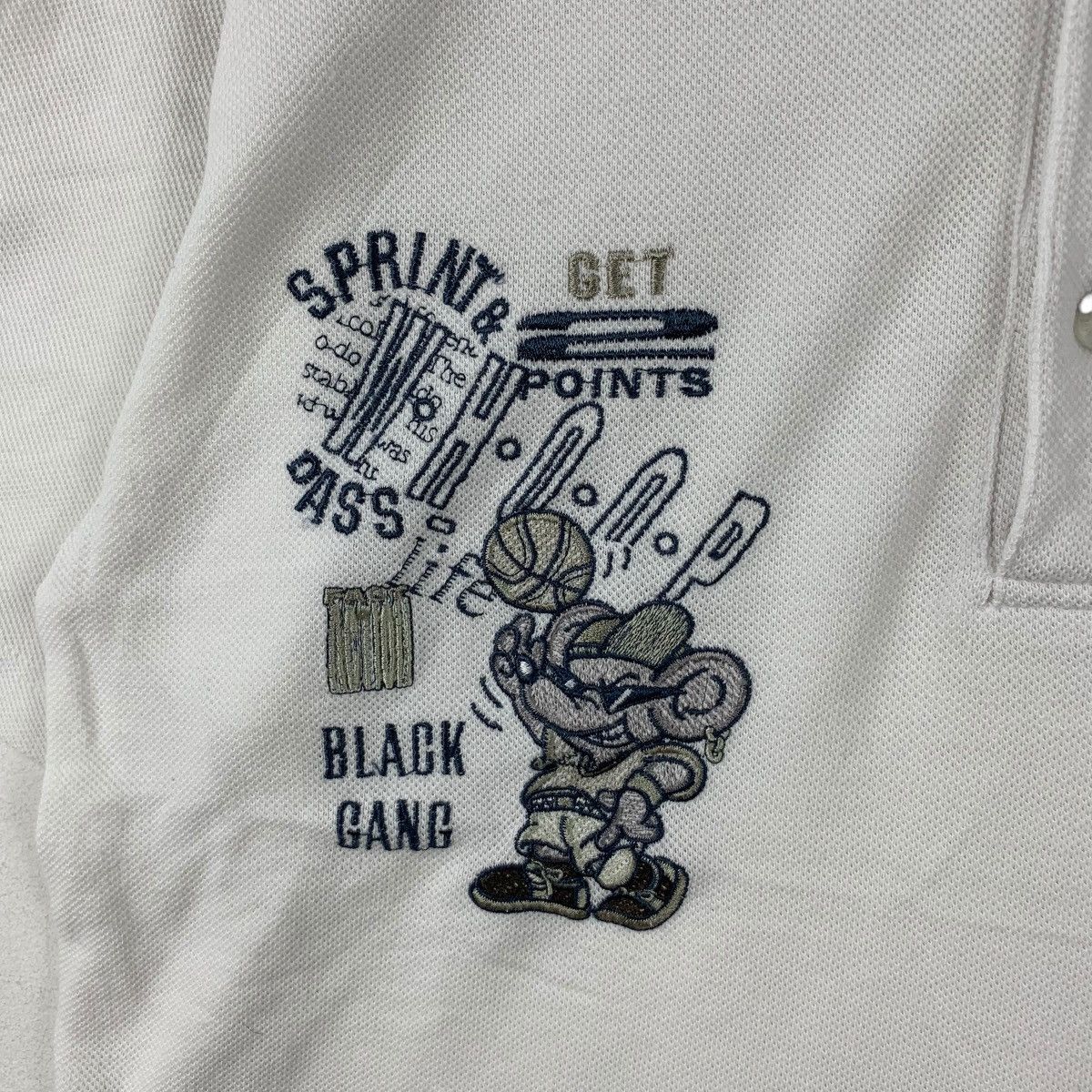 Vintage Vintage BLACK BROTHERS GANG Hip Hop Rap Polo Tee Shirt Top Size US M / EU 48-50 / 2 - 6 Thumbnail