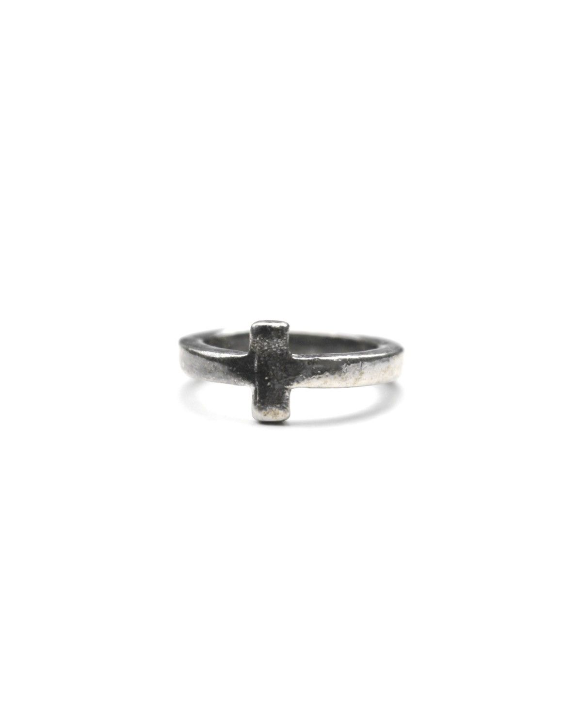 Japanese Brand 2000S JAPANESE MADE OXIDIZED CROSS STACKER RING Size ONE SIZE - 1 Thumbnail