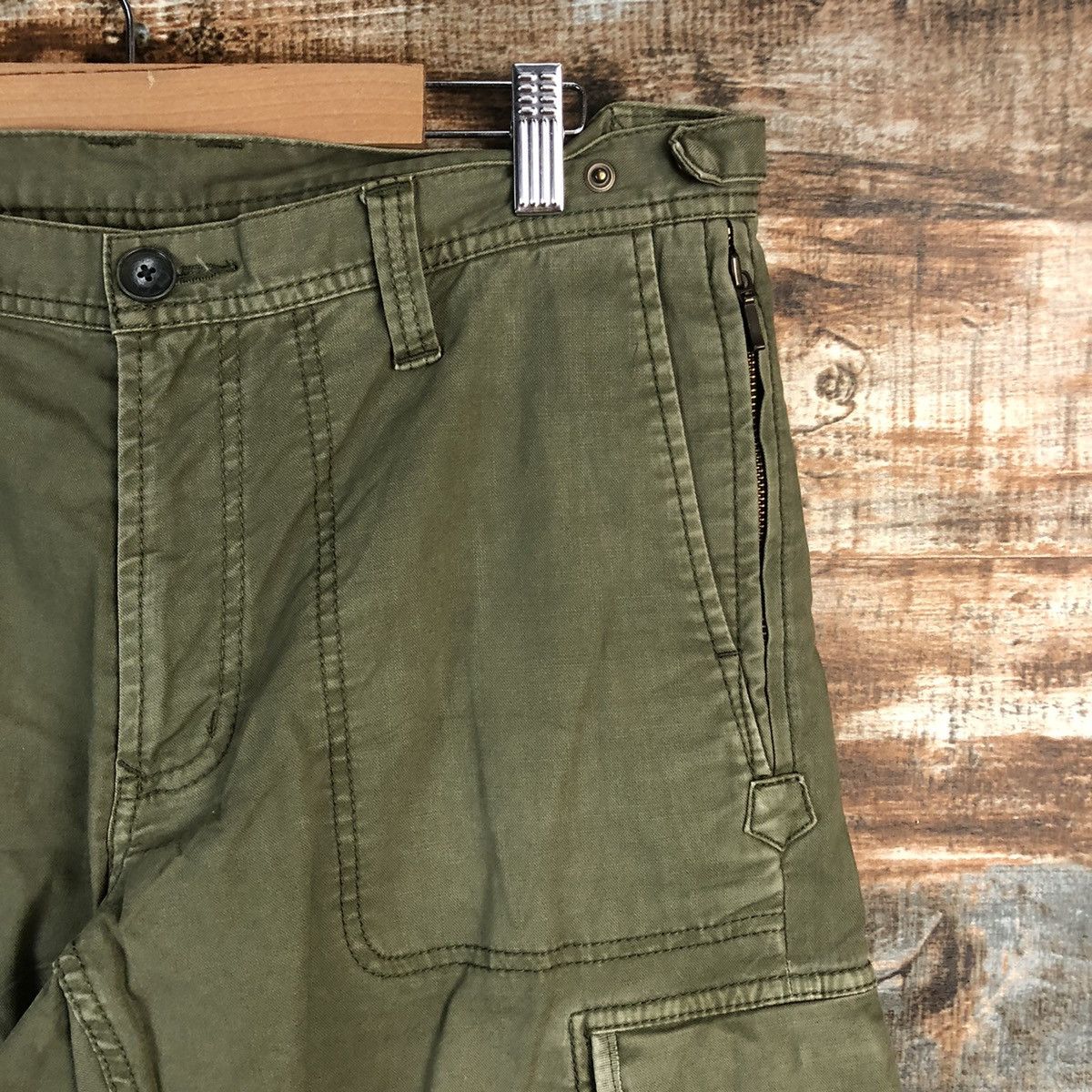 Japanese Brand DL Design Work Green Cargo Multipocket Pants #C634 Size US 31 - 8 Thumbnail