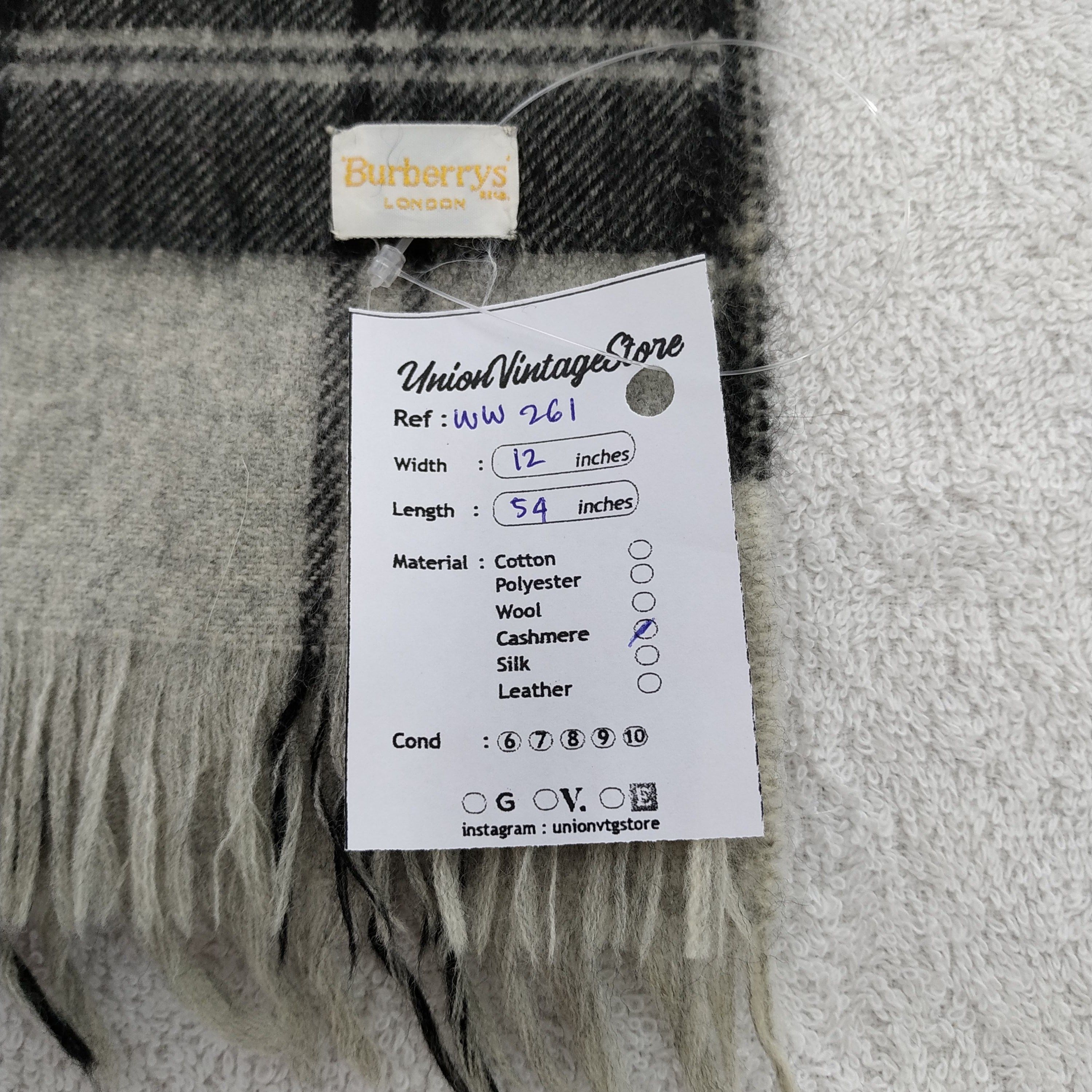Burberry × Vintage Burberry Scarf / Muffler / Neckwear - WW261 Size ONE SIZE - 3 Thumbnail