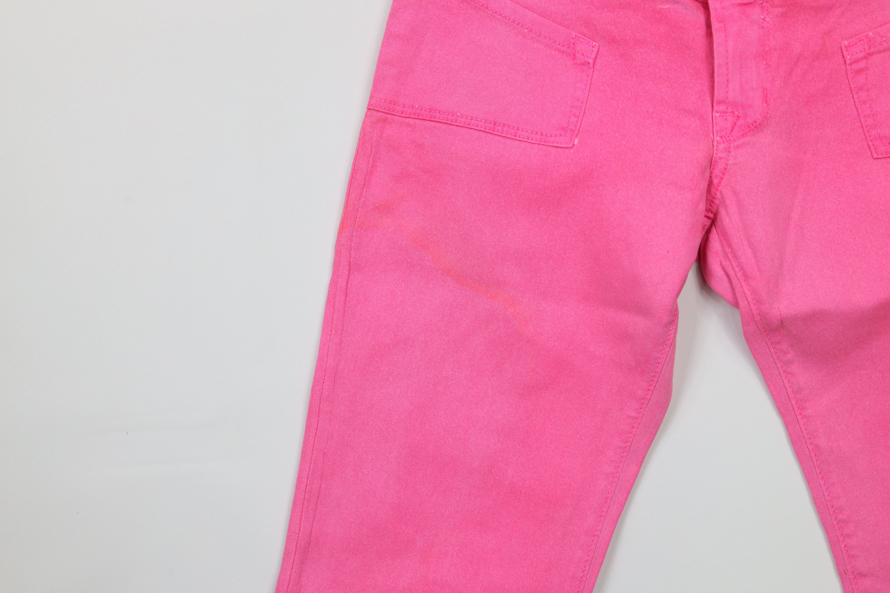 Vintage × Von Dutch Vintage Y2K Von Dutch Wide Leg Flared Stretch Jeans Pink USA Size 27" / US 4 / IT 40 - 8 Thumbnail