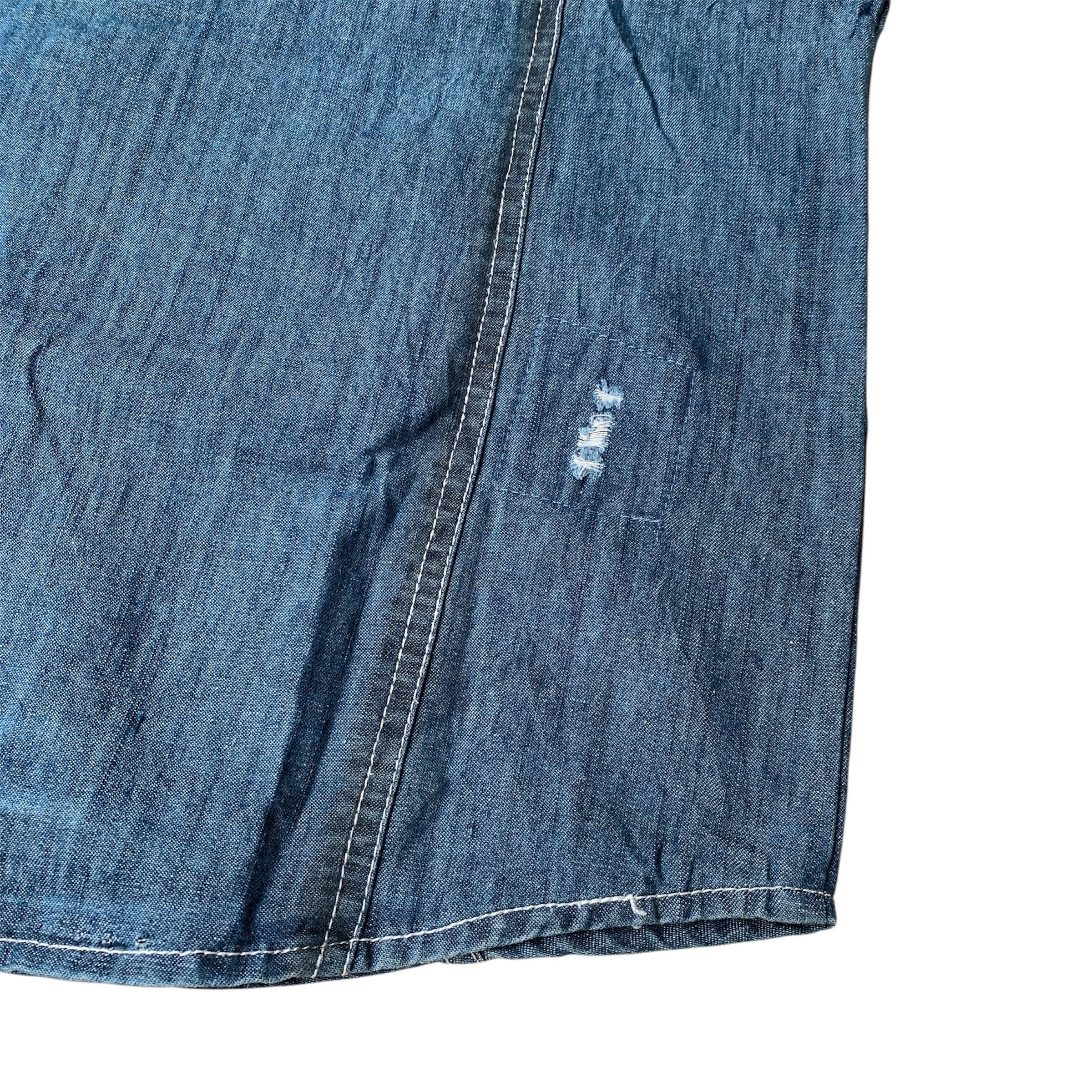If Six Was Nine Semantic Design Skull Detailed Cambray Shirt Lgb Punk Style Size US L / EU 52-54 / 3 - 11 Thumbnail