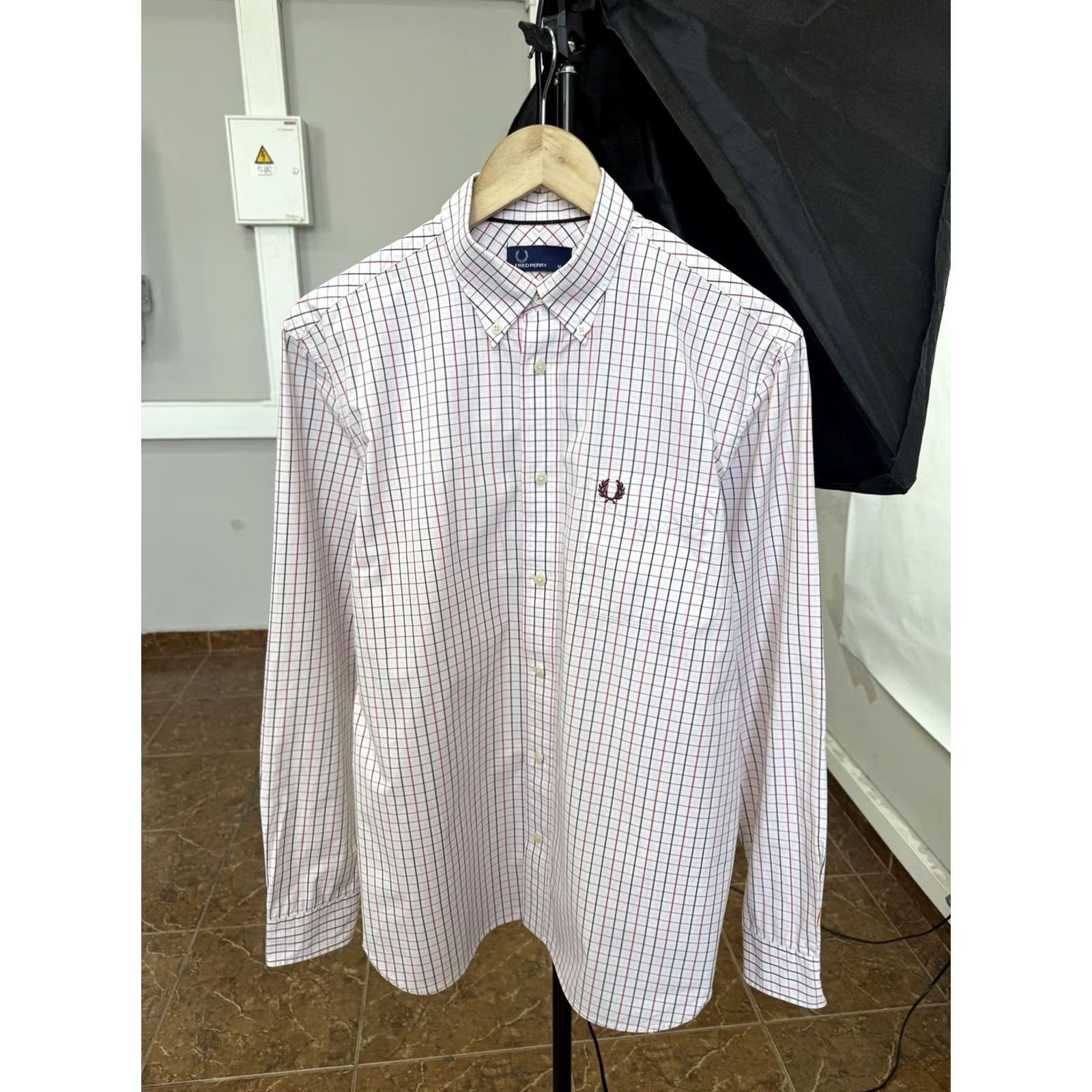 Fred Perry Fred Perry Classic Check Button-Down Shirt Embroidered Logo Size M Multicolor Mens Shirt Size US M / EU 48-50 / 2 - 2 Thumbnail