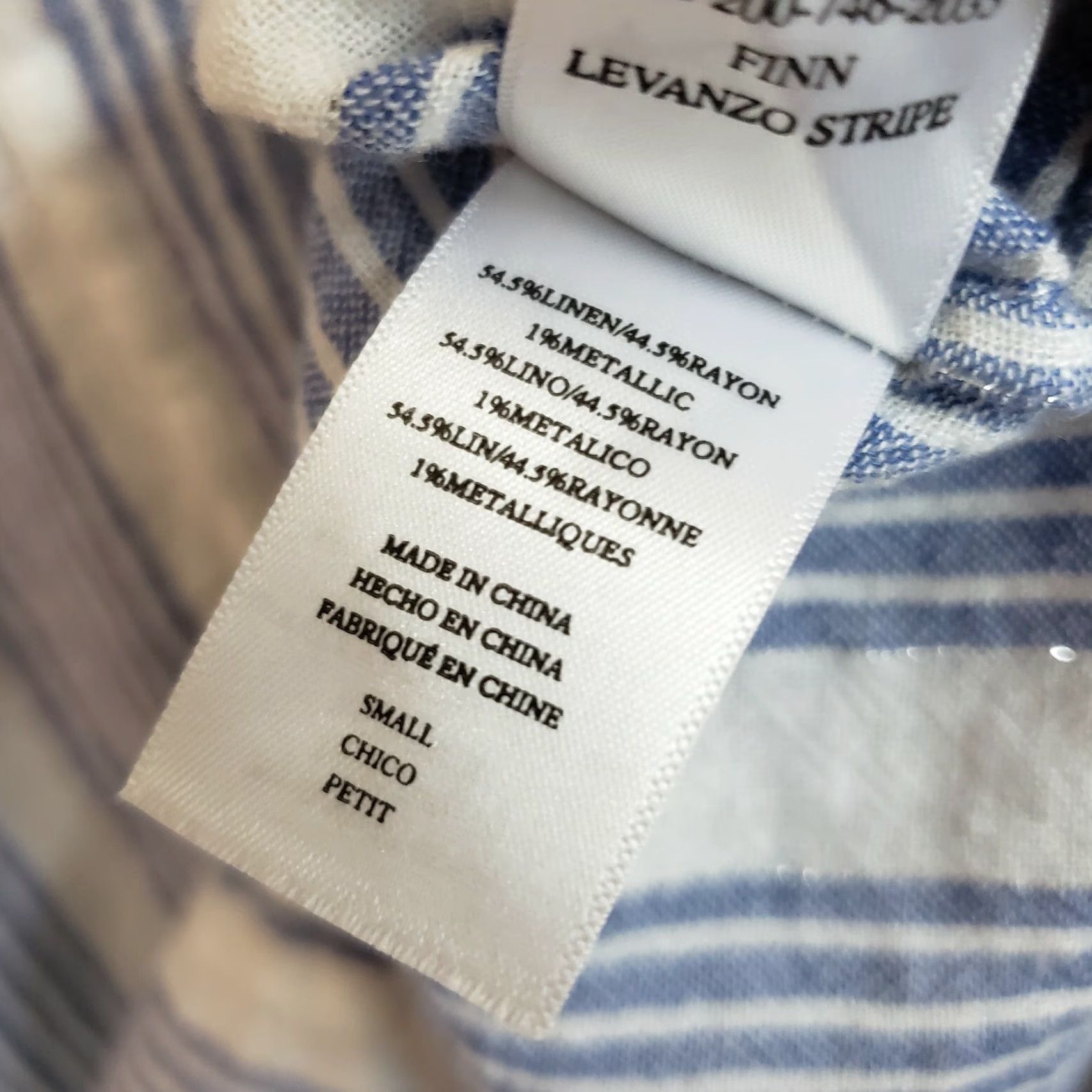 Rails Rails Womens Finn Striped Top Sz Small Blue White Long Sleeve Linen Blend Shirt Adult Small Womens Blue Striped Rails Finn Long Sleeve Linen Blend Size S / US 4 / IT 40 - 5 Thumbnail