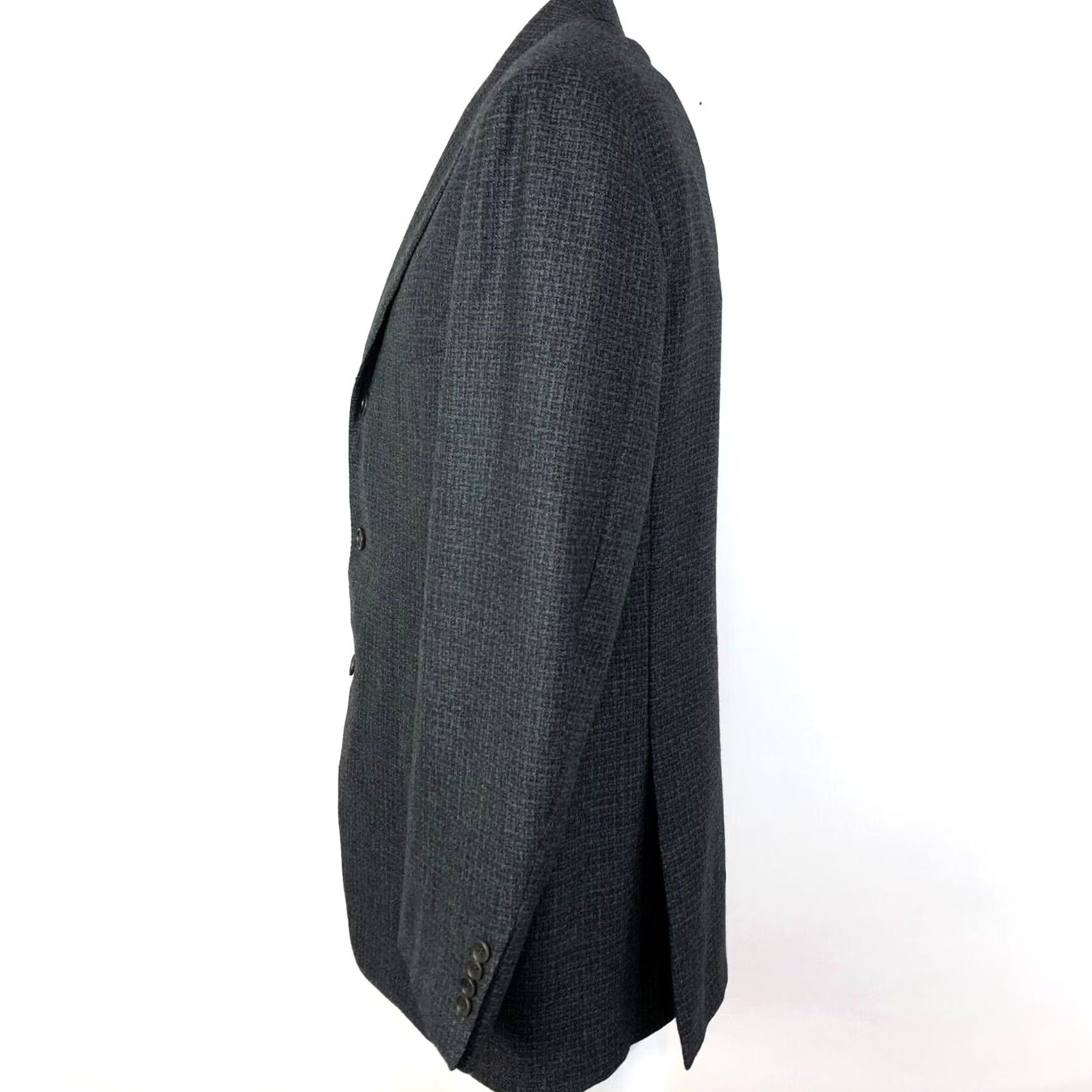 Canali Canali 52 100% Wool Three Button Sport Suit Coat Jacket Gray MINT AL 13320 Size 52R - 4 Thumbnail