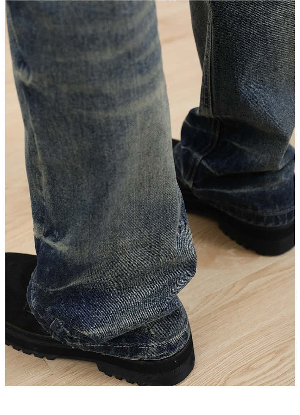 Jean ltx punk grunge washed faded y2k bootcut jeans Size US 28 / EU 44 - 8 Thumbnail