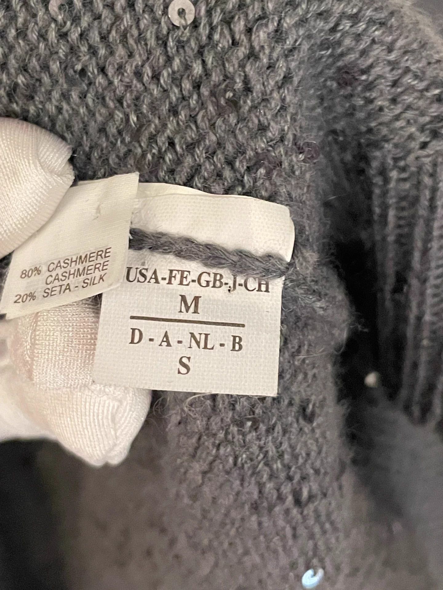 Brunello Cucinelli Brunello Cucinelli BC deep gray cashmere cardigan S/M Size S / US 4 / IT 40 - 6 Thumbnail