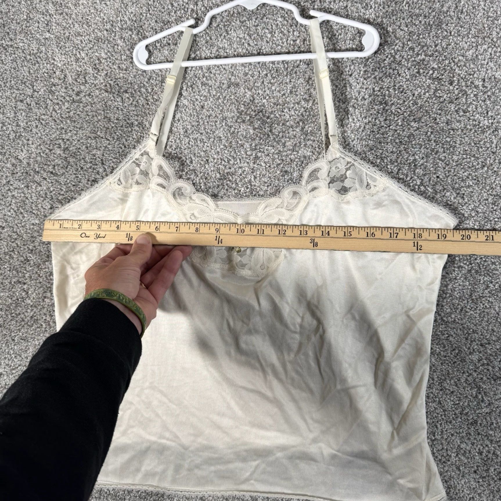 Vintage VINTAGE Camisole Tank Top M White Coquette Lace Dainty Feminine Fairycore 80s 90s Tank Women Sleeveless Pullover Size M / US 6-8 / IT 42-44 - 4 Thumbnail