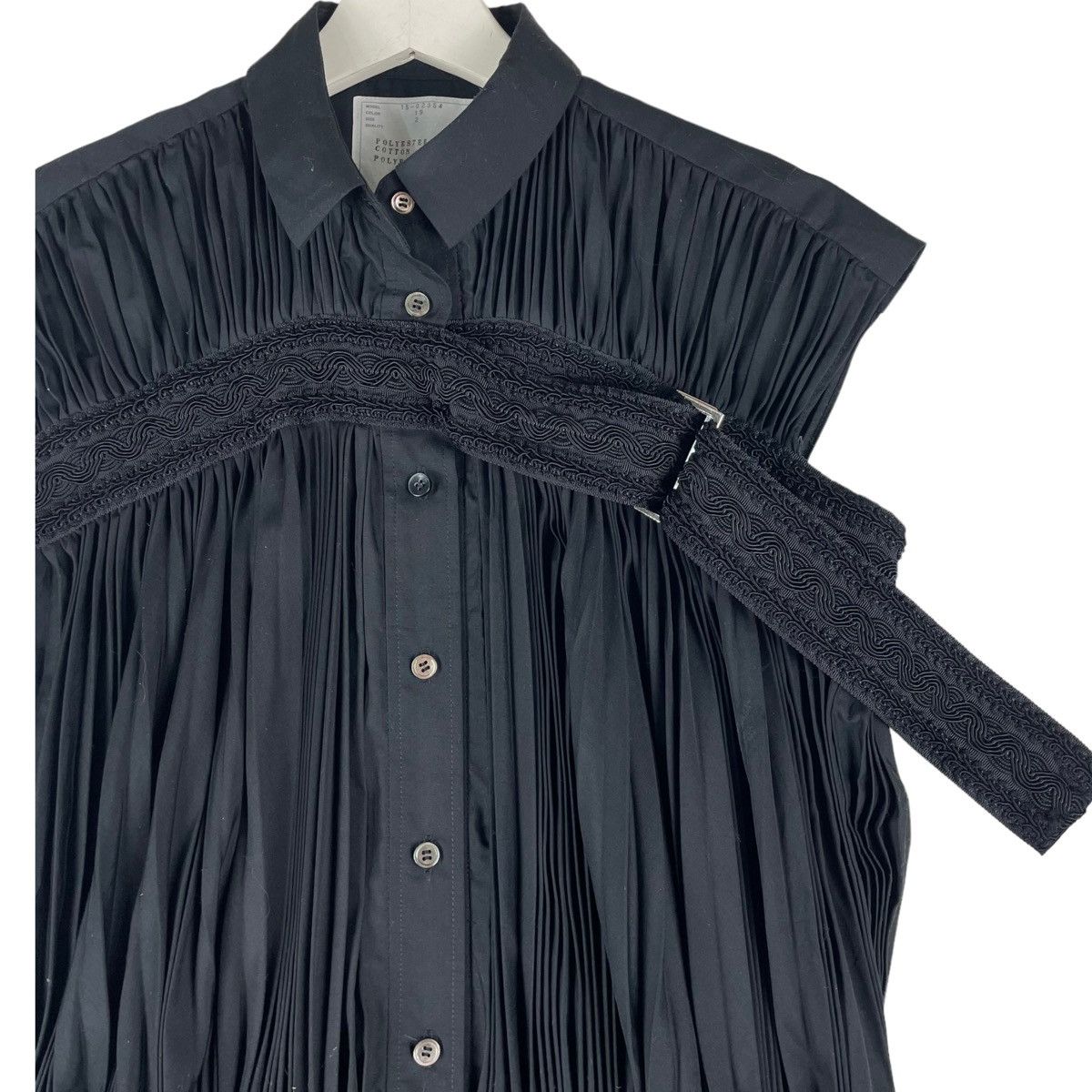 Sacai 💥SS2015 SACAI PLEATED BONDAGE SHIRT TOGA MAME Size M / US 6-8 / IT 42-44 - 2 Thumbnail