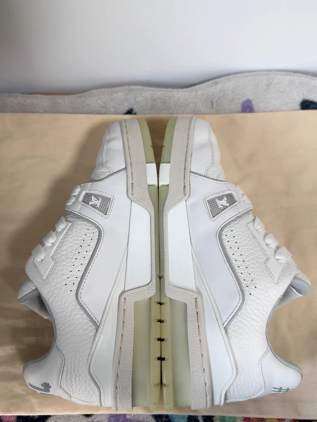 Louis Vuitton LOUIS VUITTON Trainer Leather Low-Top Fashion Sneakers K13 Size US 7 / IT 37 - 5 Thumbnail