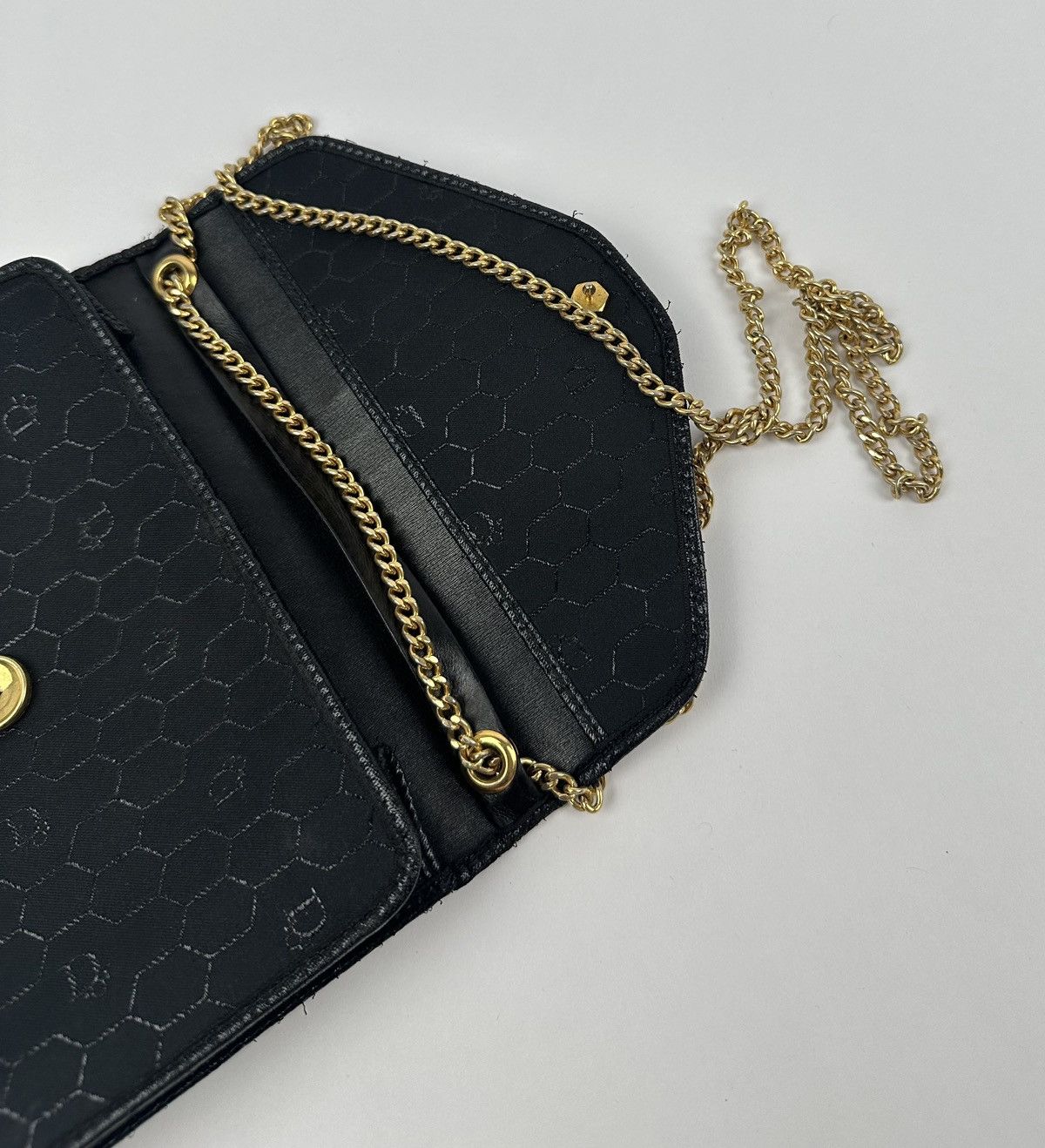 Dior Christian Dior Honey Comb Pattern Gold Sling Bag Size ONE SIZE - 4 Thumbnail