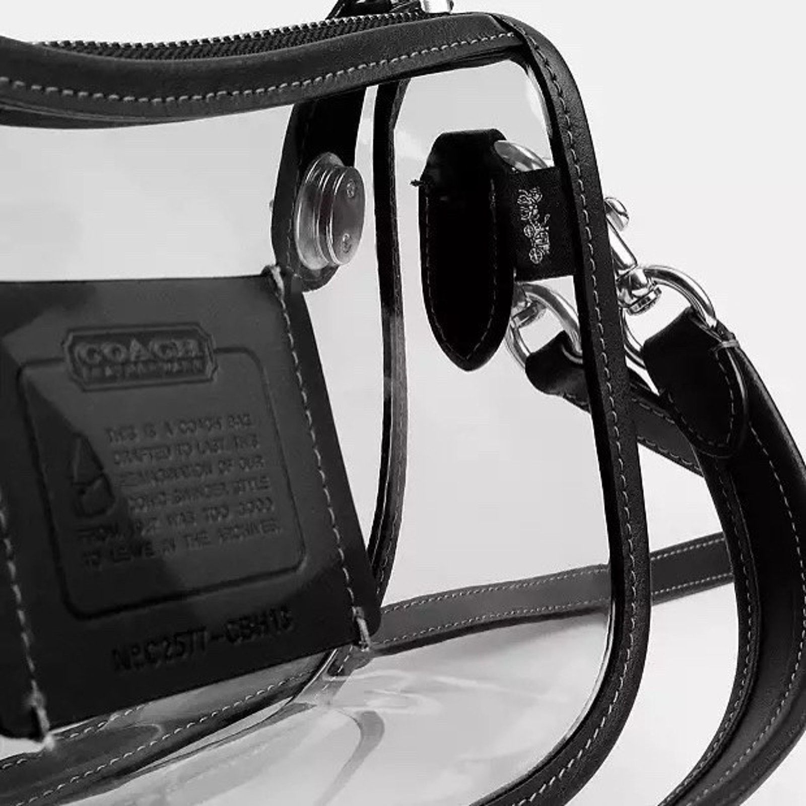 Coach NWT Coach Stadium Swinger Bag Clear Coach Dust Bag CBH13 Size ONE SIZE - 12 Thumbnail