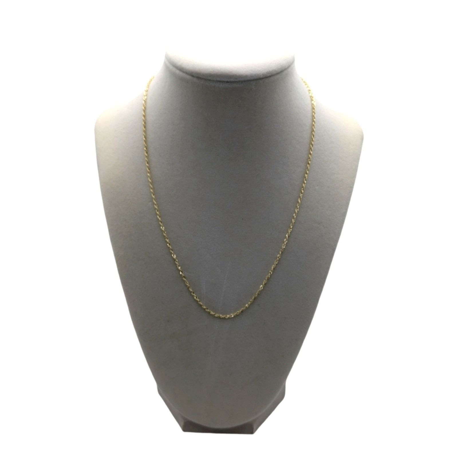 The Unbranded Brand 10 KT 18inch 2.2mm Solid Gold Rope Necklace Size ONE SIZE - 1 Thumbnail
