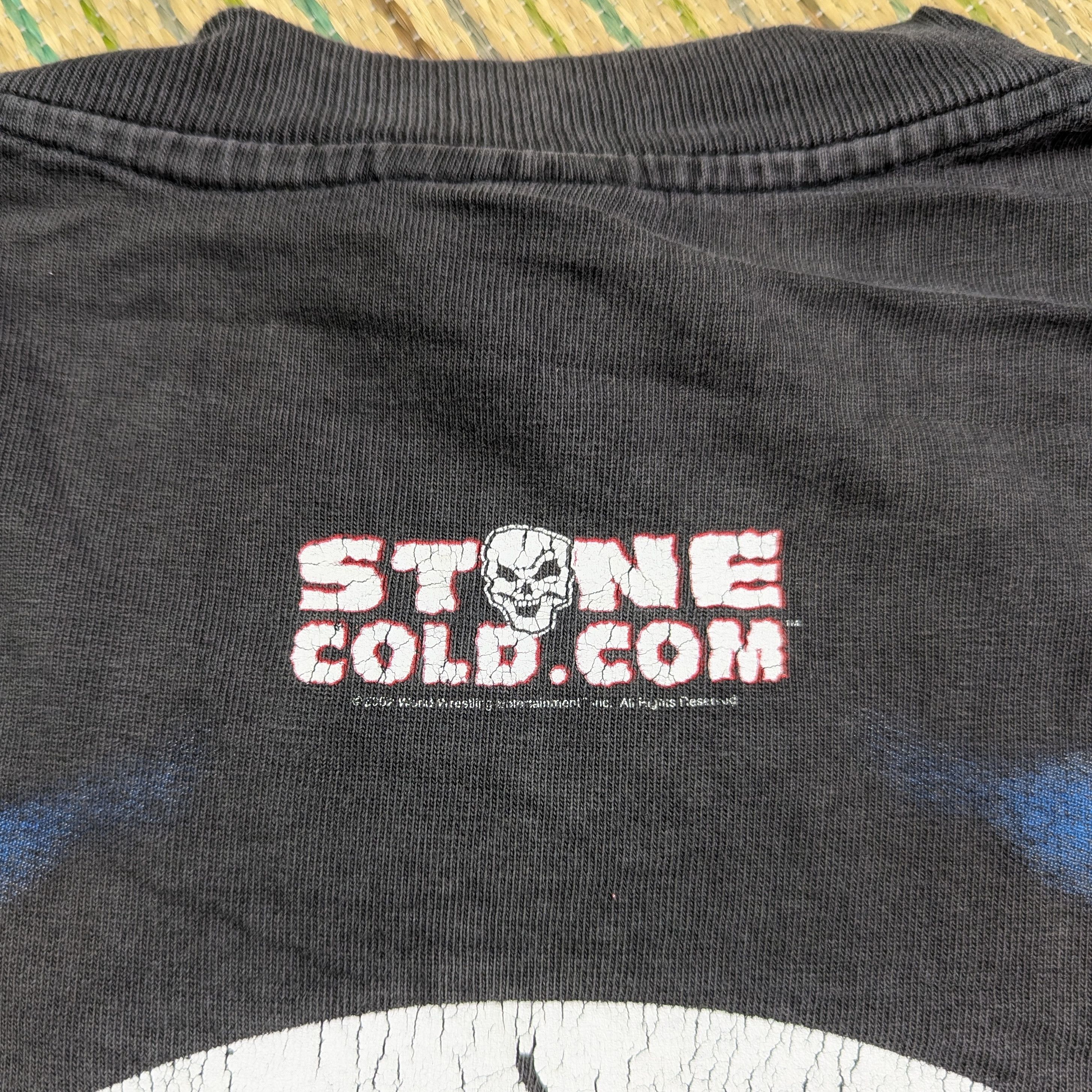 WWF Vintage Stone Cold Steve Austin rare skulls tee 1998 Size US L / EU 52-54 / 3 - 5 Thumbnail