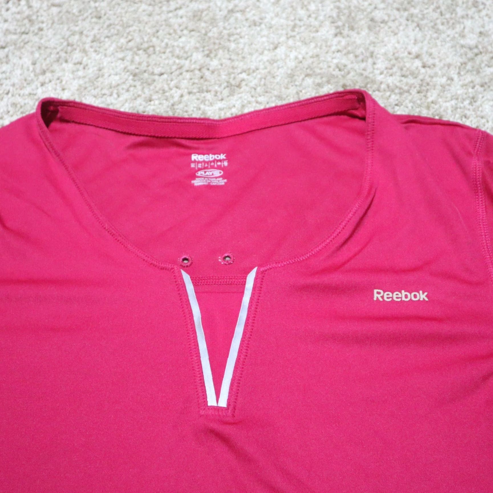 Reebok Reebok T-Shirt Women Purple XL Play Dry Uber Berry Purple Tee T-Shirt Size XL Extra Large Size XL / US 12-14 / IT 48-50 - 3 Thumbnail