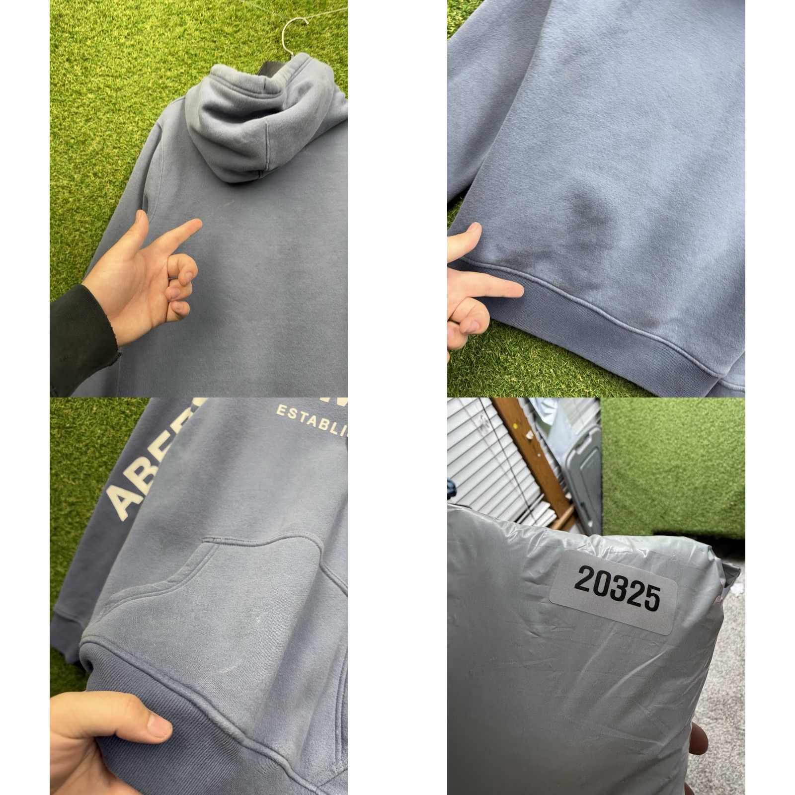 Abercrombie & Fitch VINTAGE Abercrombie & Fitch Hoodie Womens XS Pullover Blue Logo Preppy 2000s solid fleece Size XS / US 0-2 / IT 36-38 - 8 Thumbnail