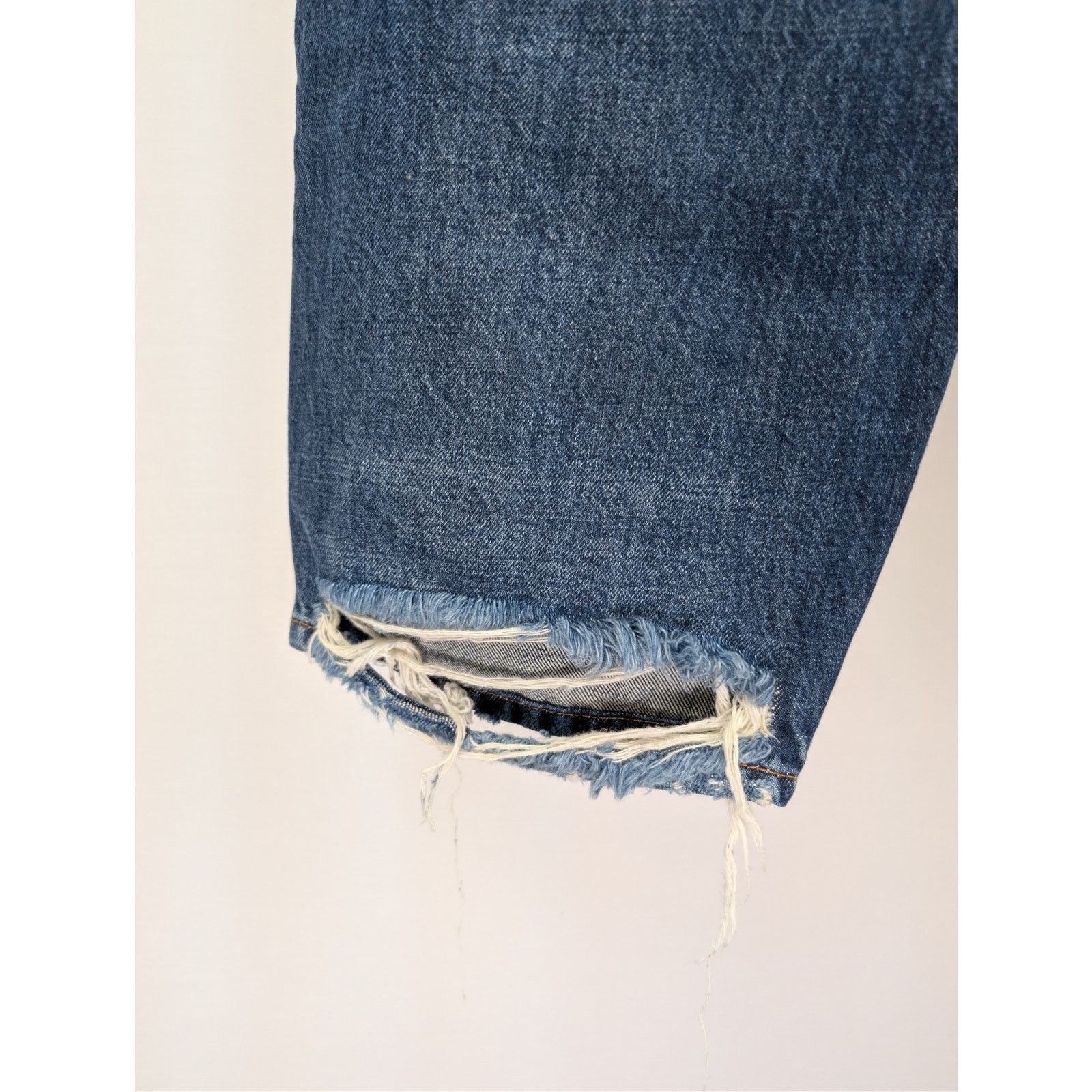 Balenciaga o1rshd1 Organic Vintage Denim Large Pants in Blue Size US 30 / EU 46 - 14 Thumbnail