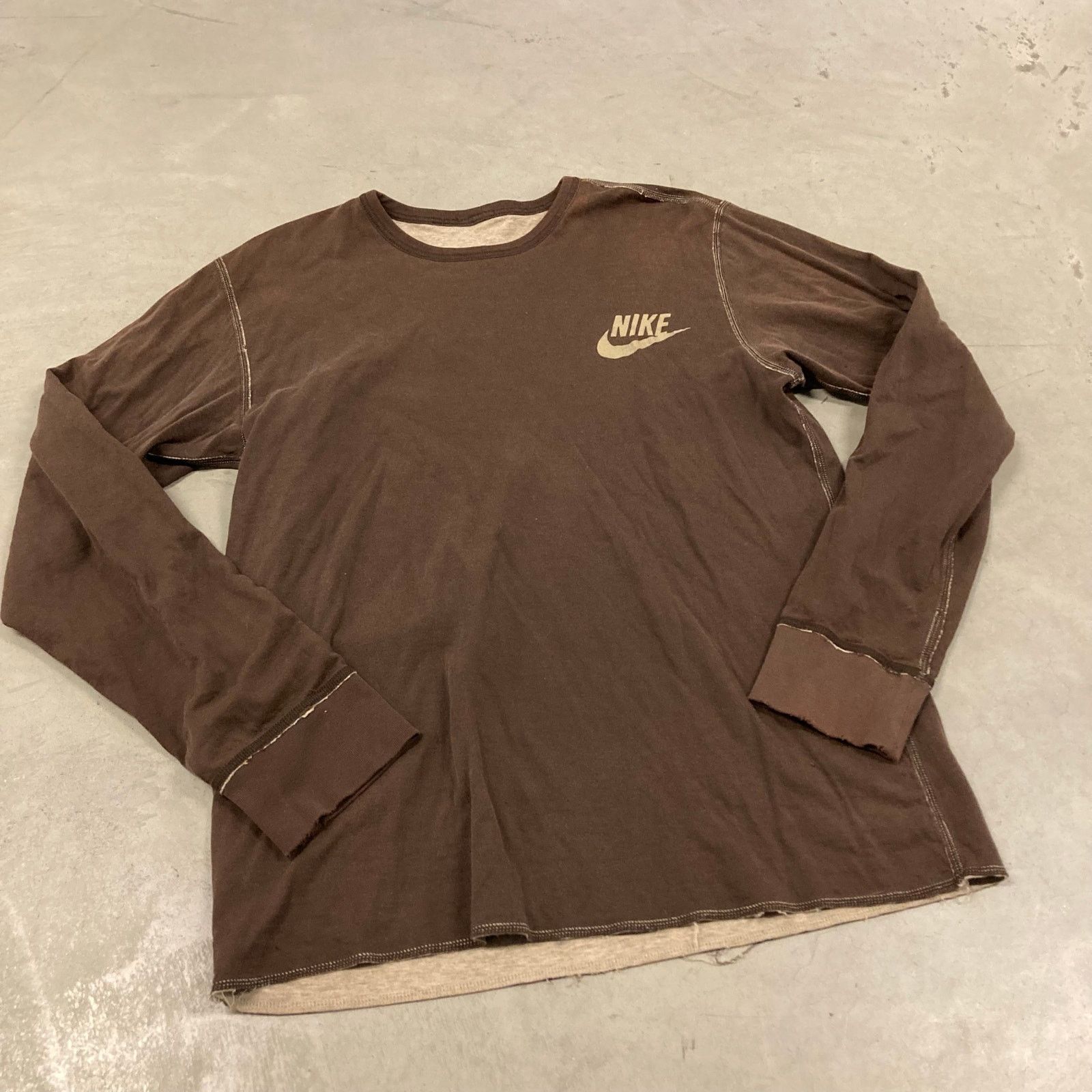 Nike × Vintage Y2K reversible Nike thermal T-Shirt Size US L / EU 52-54 / 3 - 1 Thumbnail