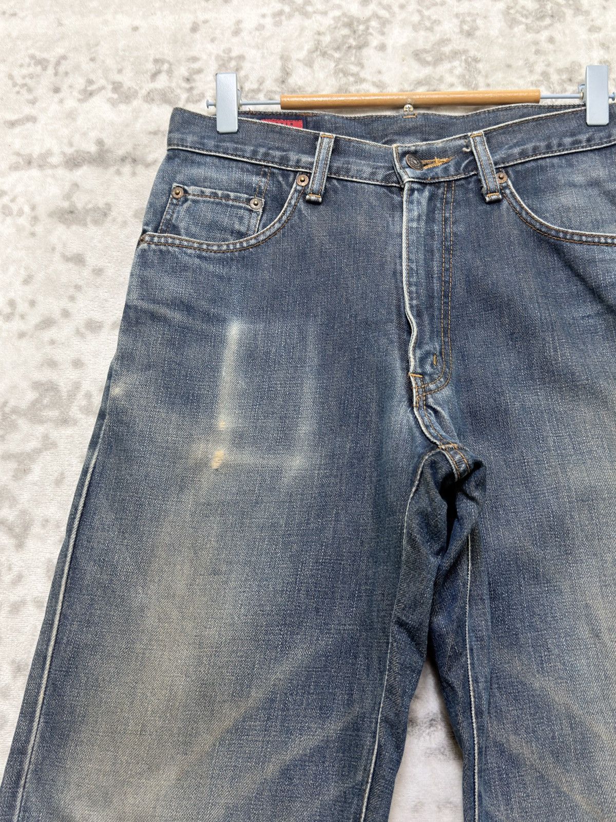 Edwin Vintage Edwin 503 Regular Distressed Fade Japanese Denim Size US 29 - 4 Thumbnail