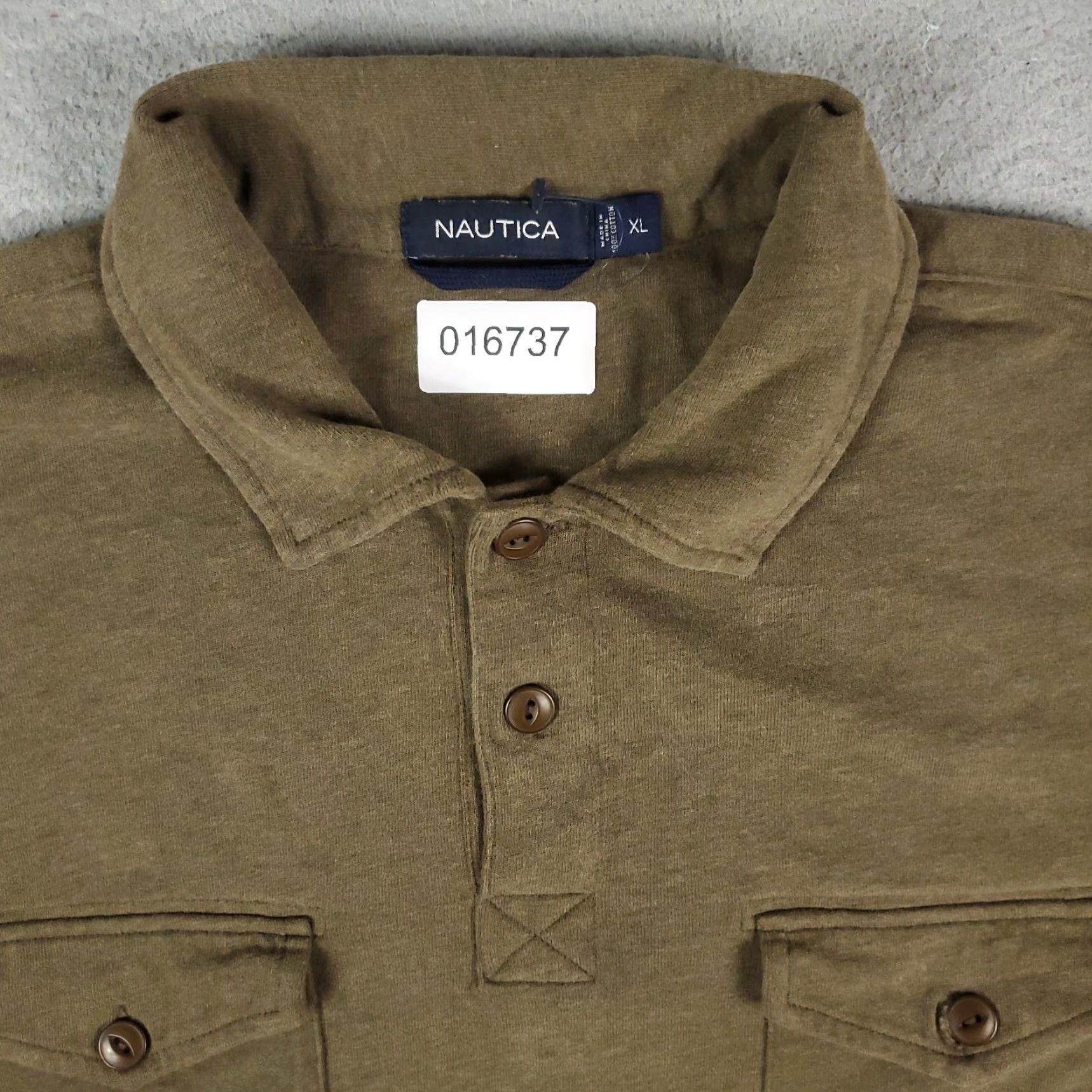 Nautica VINTAGE Nautica Polo Shirt Unisex Adults XL Brown Solid Knit Shirt Mens Womens XL Brown Nautica Polo 90s Preppy Sports Size US XL / EU 56 / 4 - 2 Thumbnail