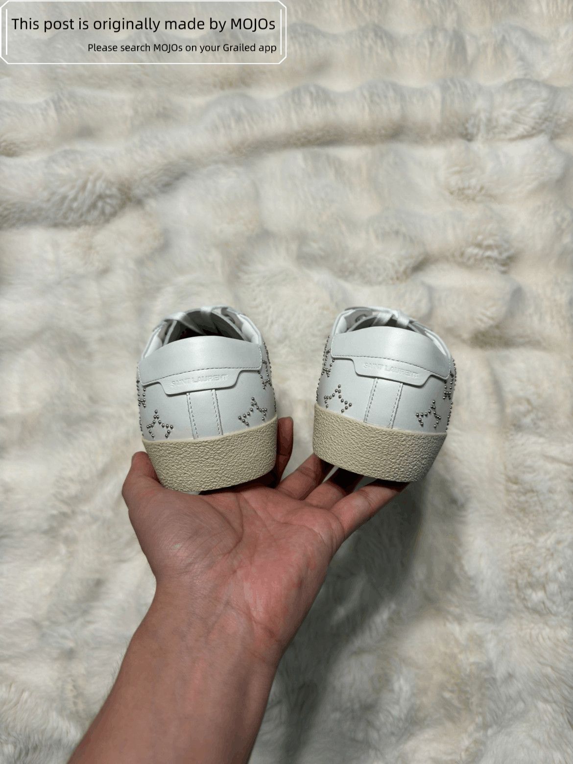 Saint Laurent Paris Sz 43 Saint Laurent Paris Rivet Star Pattern Sneaker Size US 10 / EU 43 - 6 Thumbnail