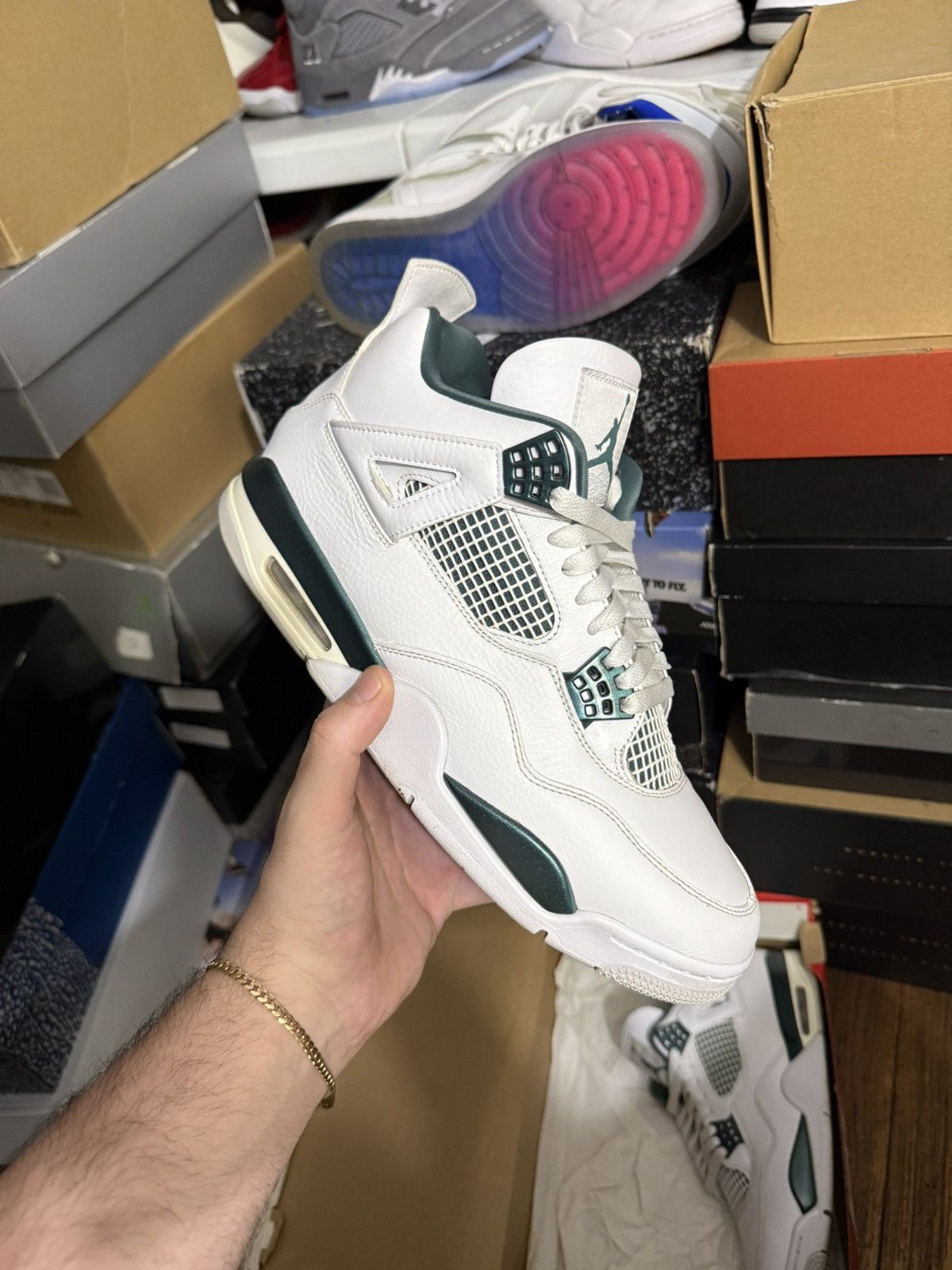 Jordan Brand Jordan retro 4 oxidized green sz 11 Size US 11 / EU 44 - 1 Thumbnail