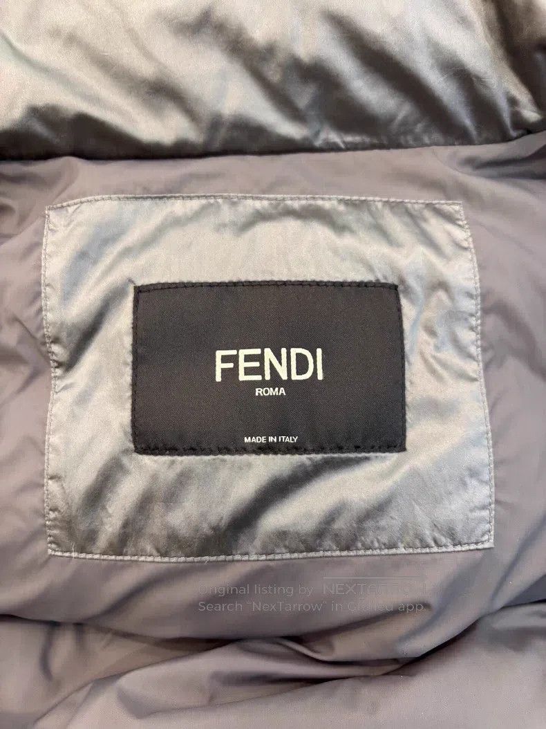 Fendi Fendi Silver Owl Logo, Gray, Down Jacket Size US M / EU 48-50 / 2 - 5 Thumbnail
