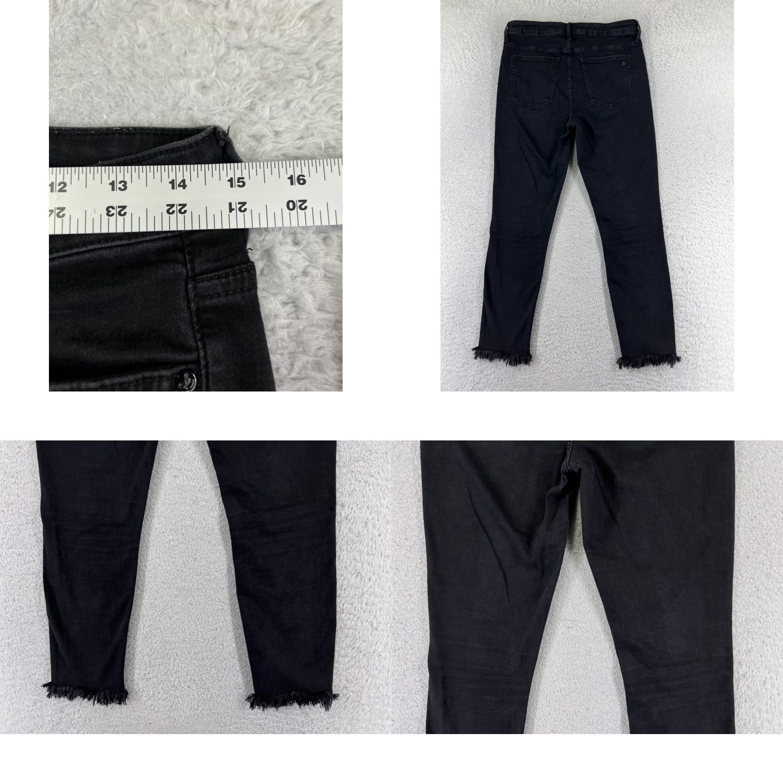 Nine West Nine West Jeans Womens 30 Black High Rise Skinny 28x25 Denim Stretch 5-Pocket Designer Vintage No Size 30" / US 8 / IT 44 - 9 Thumbnail