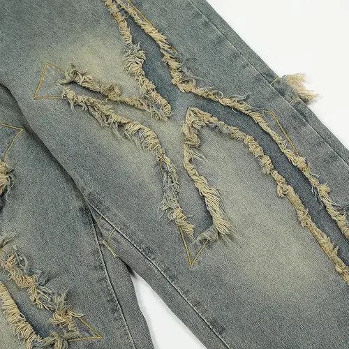 Japanese Brand Washing Vintage Raw Jeans Hip Hop Retro Style y2k Size US 32 / EU 48 - 6 Thumbnail