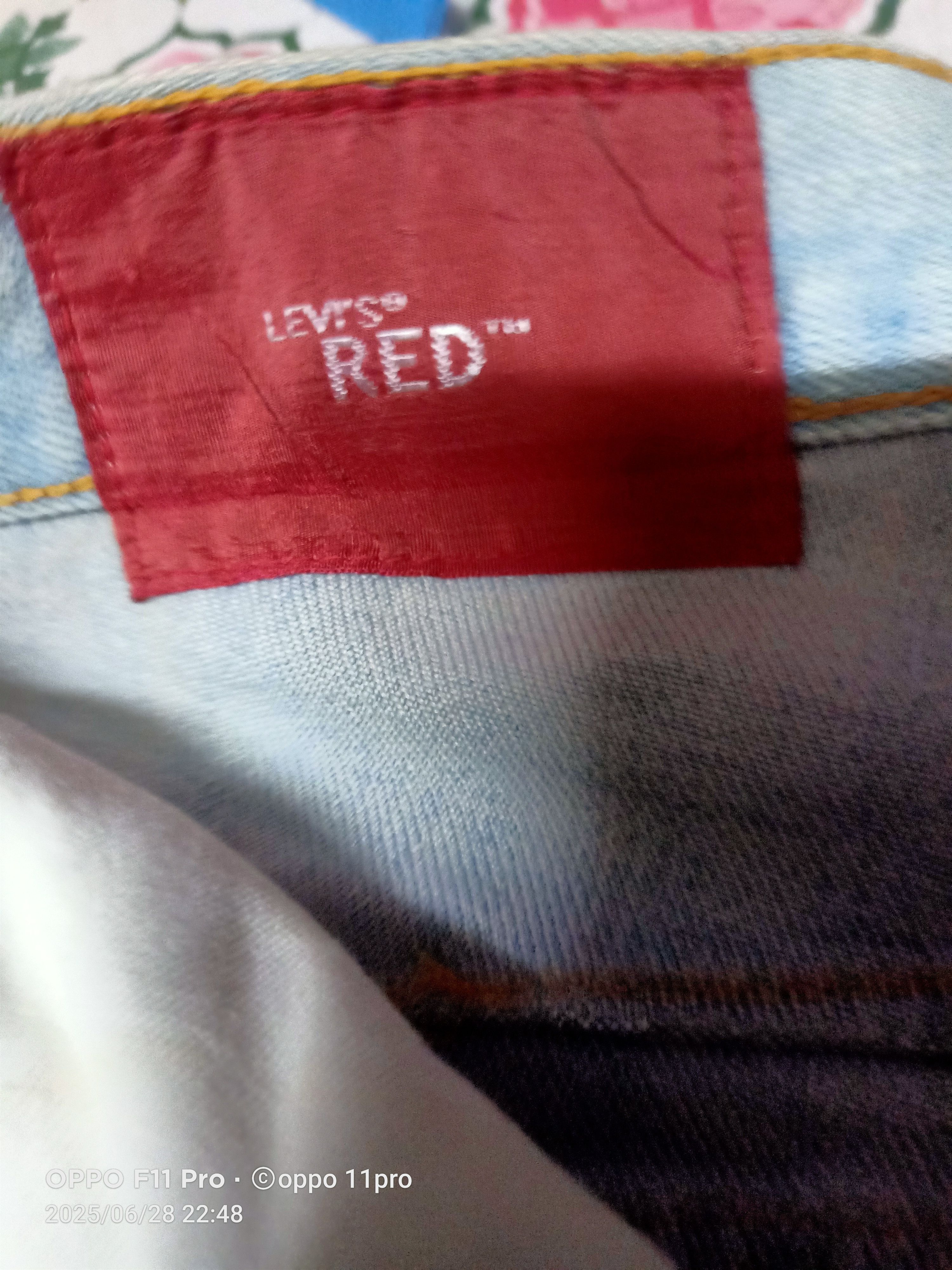 If Six Was Nine × Le Grande Bleu (L.G.B.) × Levi's Vintage Levis' Red '2001 Flare Denim Low Rise Single Poket Size US 30 / EU 46 - 5 Thumbnail