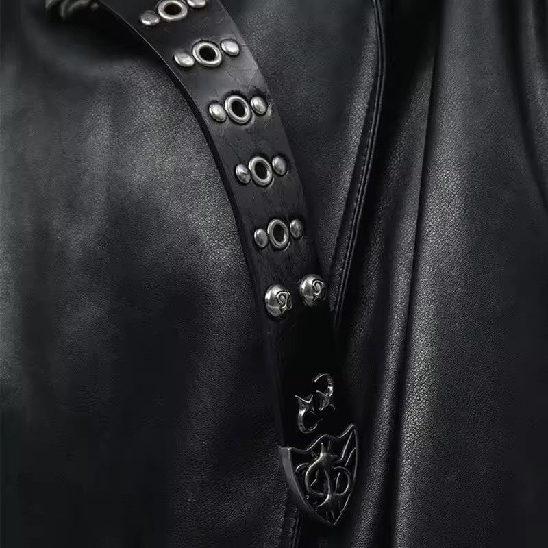 Japanese Brand Gothic Black Punk Belt Rivert Size ONE SIZE - 4 Thumbnail