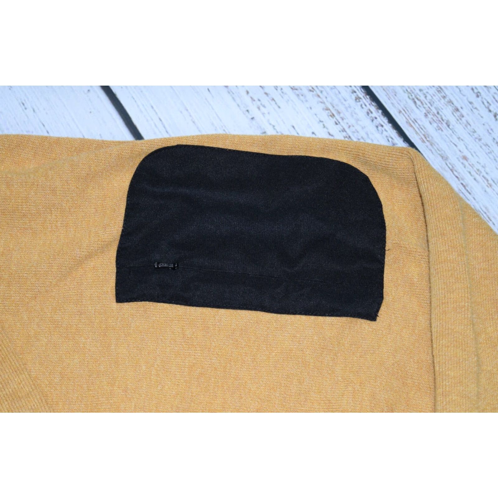 Orvis ORVIS Men's Pullover Sweater Large 1/4 Zip Solid Yellow Outdoor Golf Fleece Size US L / EU 52-54 / 3 - 2 Thumbnail