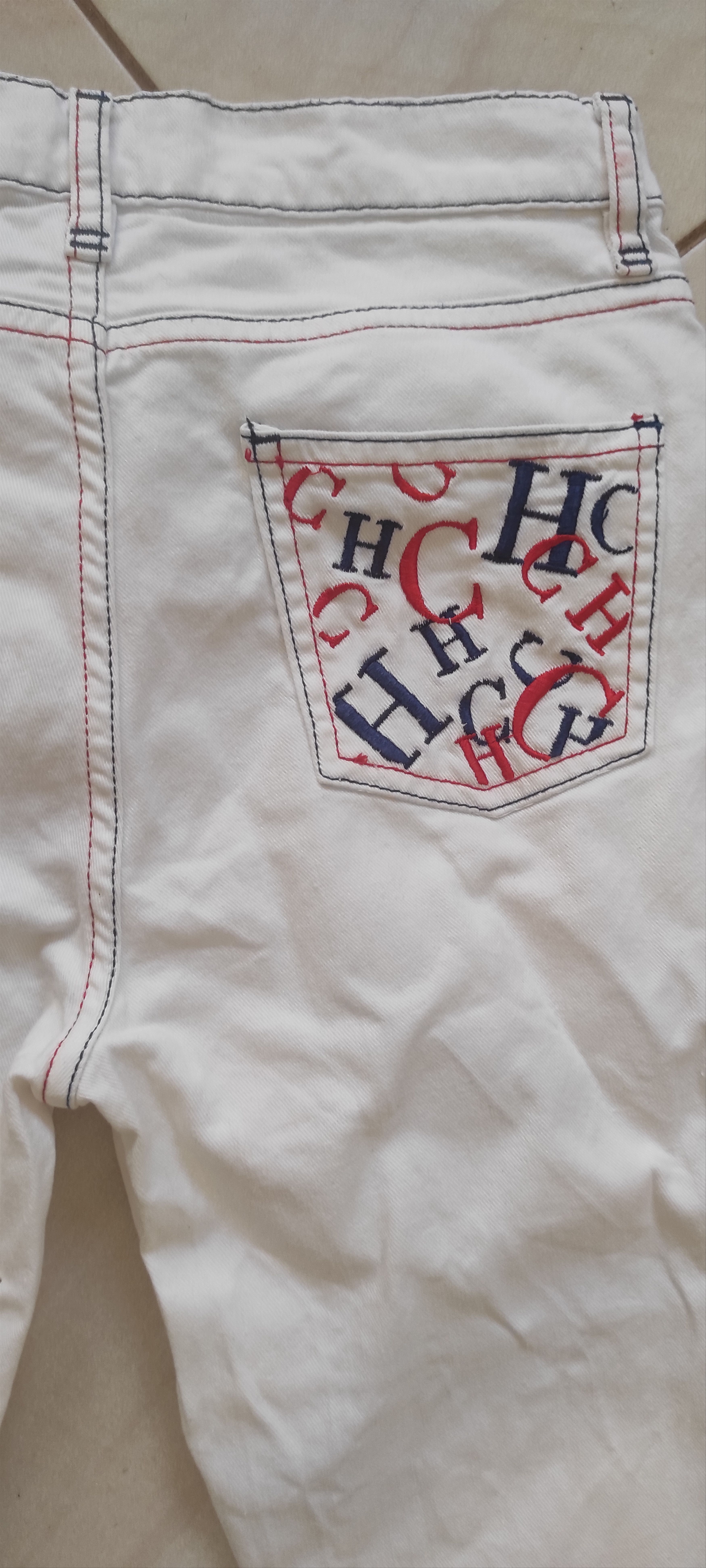 Carolina Herrera Carolina Herrera Logo Embroidery Denim Jeans White Kids Sz 2 Size 26" / US 2 / IT 38 - 10 Thumbnail
