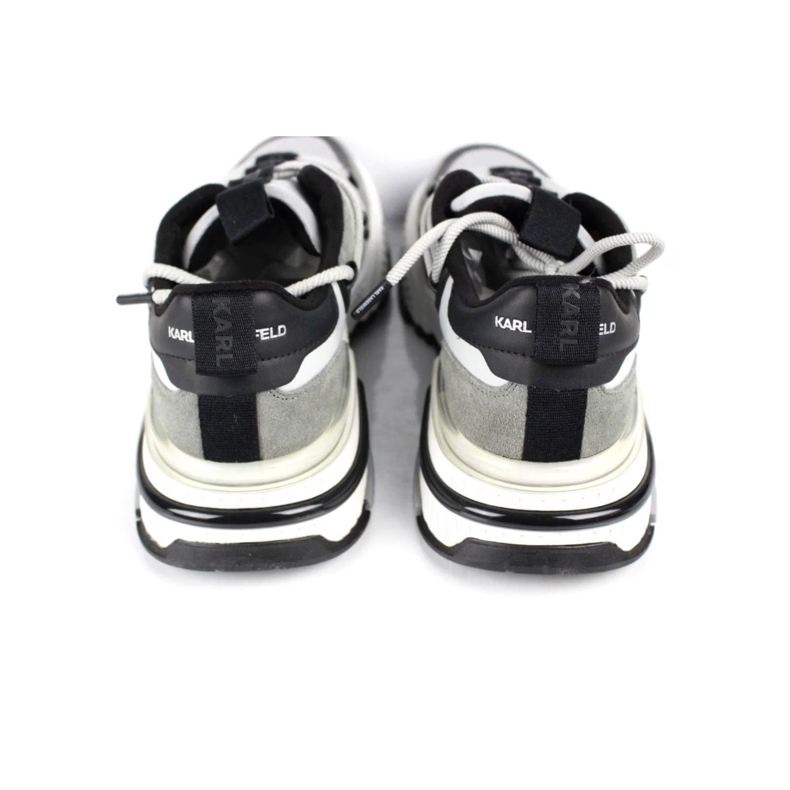 Karl Lagerfeld Karl Lagerfeld Paris Men's Sneakers Grey 11.5 Criss Cross Lace Up Chunky Sole Size US 12 / EU 45 - 6 Thumbnail