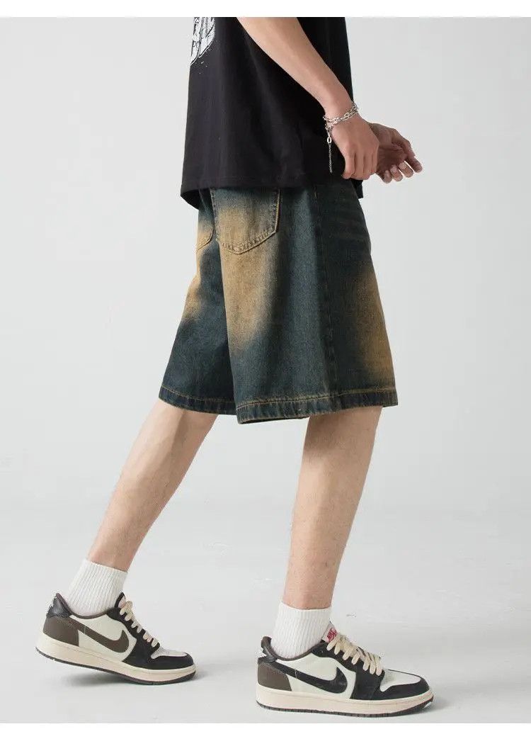 Japanese Brand Retro straight leg loose denim shorts Size US 30 / EU 46 - 3 Thumbnail