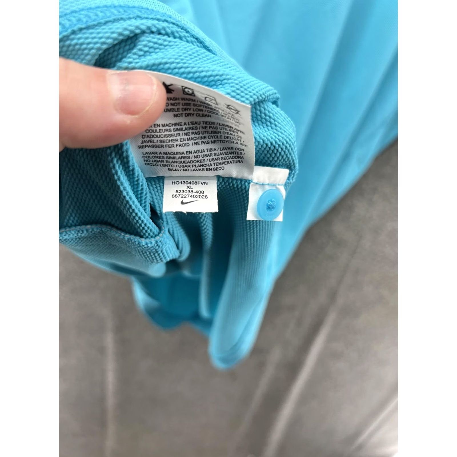 Nike Nike Dri-FIT Tennis Polo Shirt Mens XL Blue Performance Moisture Wicking Polo Shirt Dri-FIT Nike Swoosh Size US XL / EU 56 / 4 - 3 Thumbnail