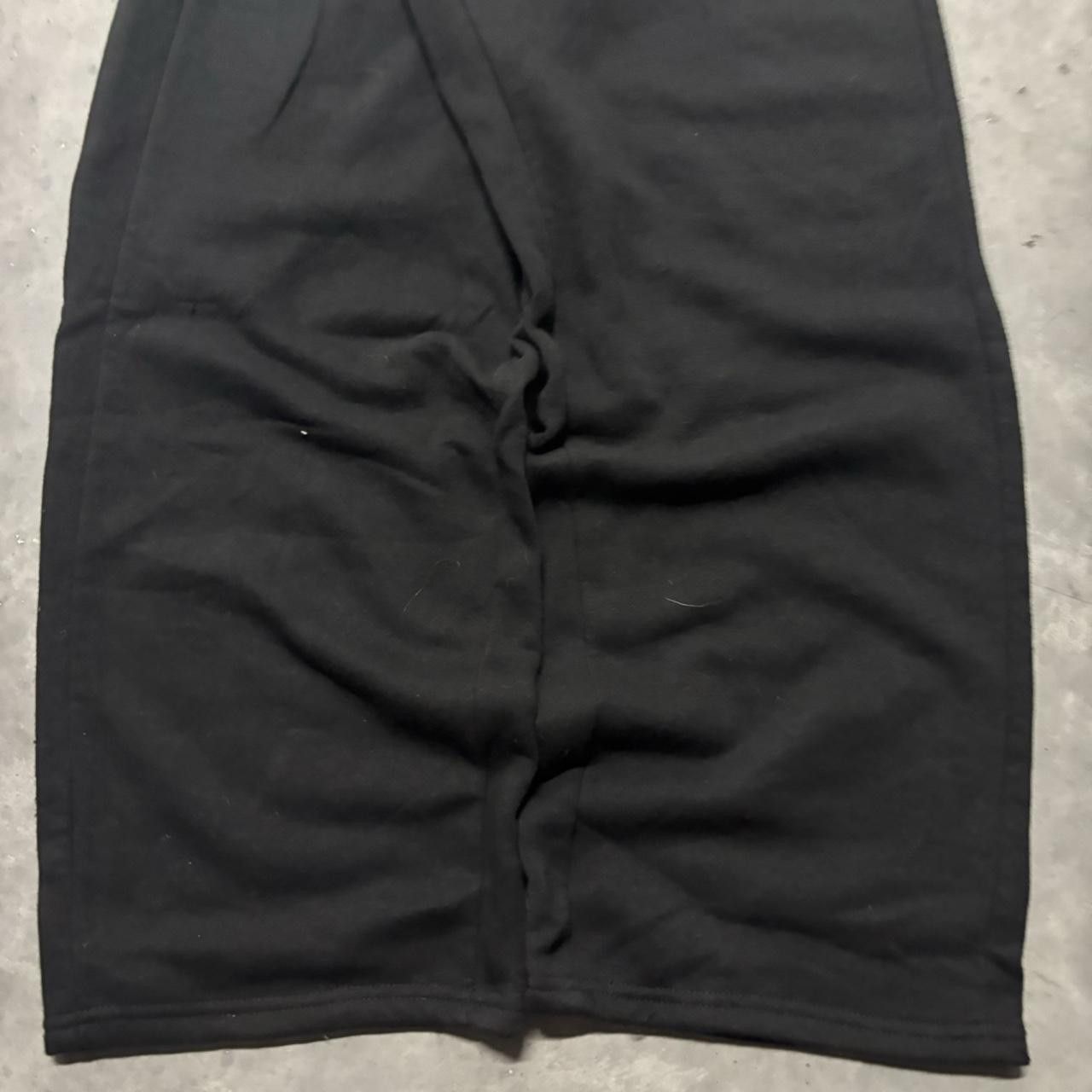 Japanese Brand × Vintage Crazy Vintage Y2K/2000s Baggy Black Skater Essential Sweatpants! Size US 38 / EU 54 - 5 Thumbnail