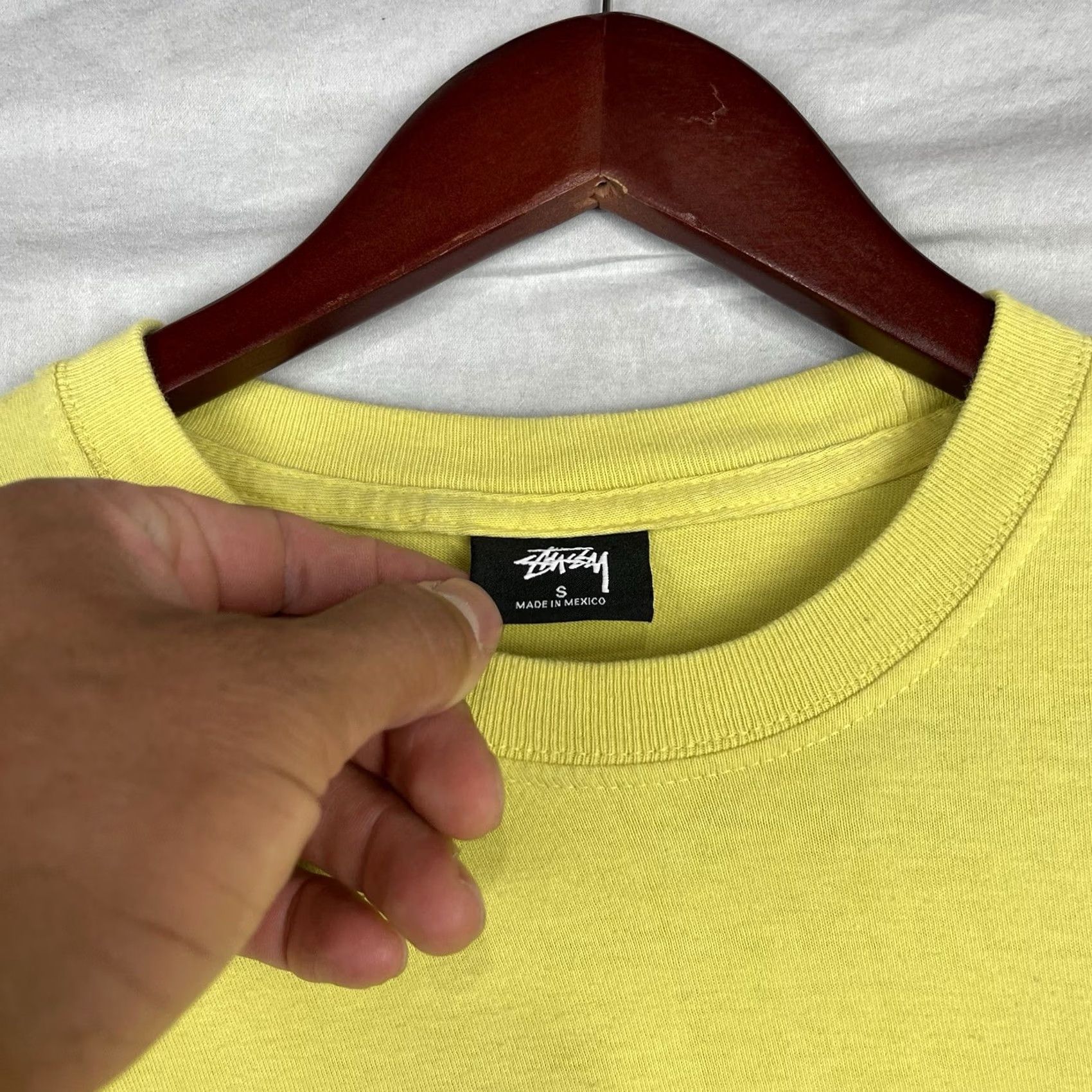 Vintage Stussy Shirt Mens Small Yellow Skate Inna Rub A Dub Style Tee Stüssy Tee Shirt Size US S / EU 44-46 / 1 - 4 Thumbnail