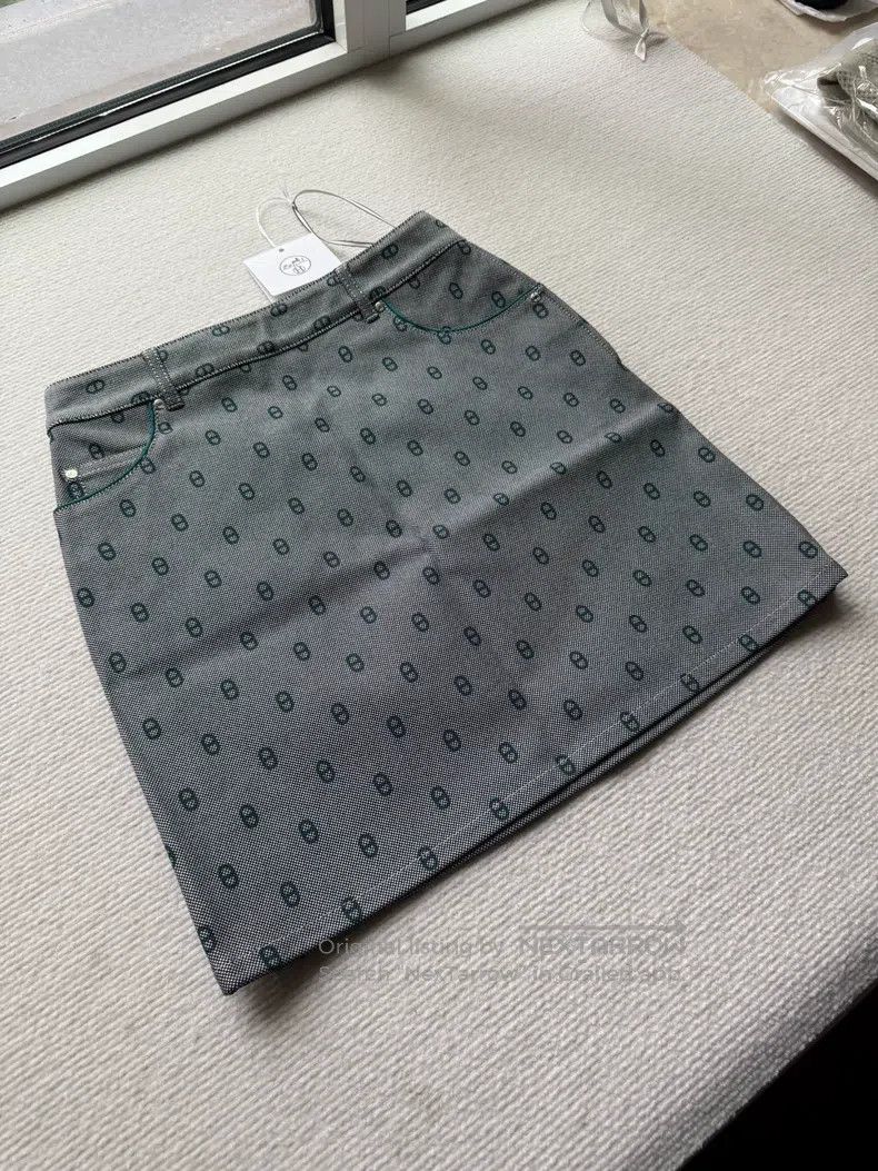 Hermes Hermes Geometric pattern all-over printed mid-rise casual Size 24" / US 00 / IT 34 - 1 Thumbnail