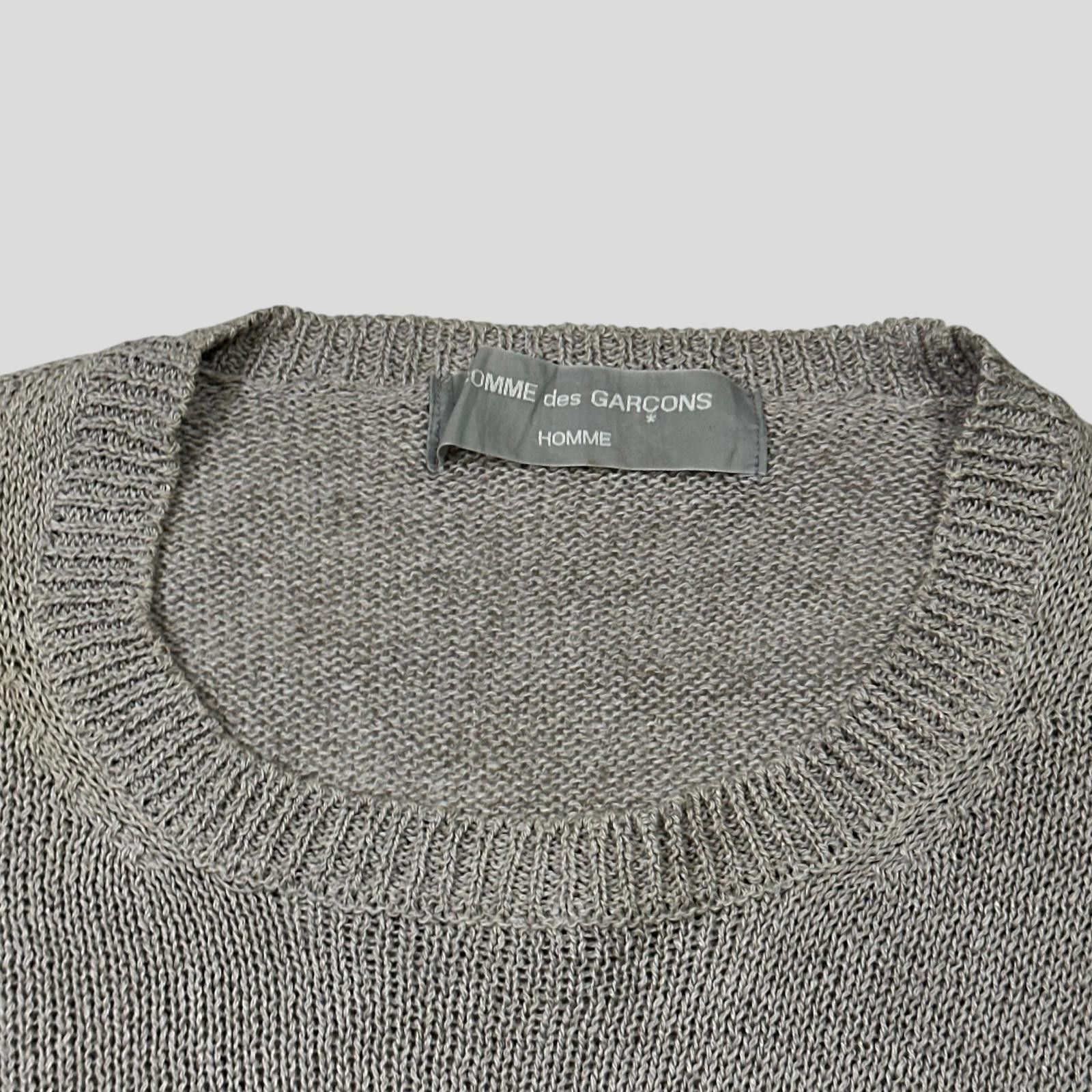 Comme des Garcons Comme Des Garçons Homme 1994 Cotton + Linen Knit Jumper - M Size US M / EU 48-50 / 2 - 2 Thumbnail