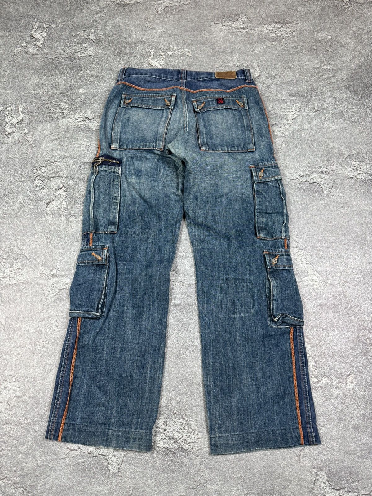 If Six Was Nine Y2K 2000s Hewer Straight Flared Bootcut Washed Jeans Size 32 Size US 32 / EU 48 - 4 Thumbnail