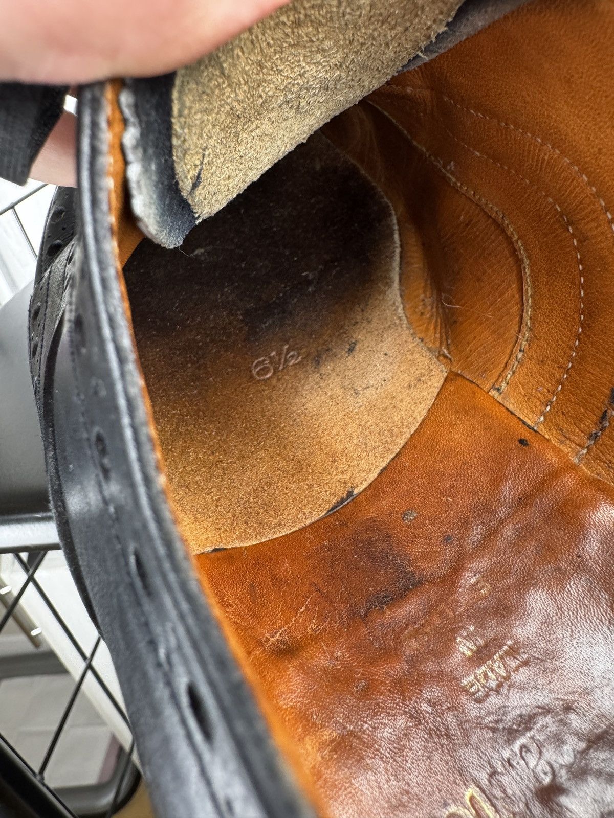 Grenson Grenson England Stanley Wingtip Brogue Oxford Black Leather Size US 7.5 / EU 40-41 - 12 Thumbnail