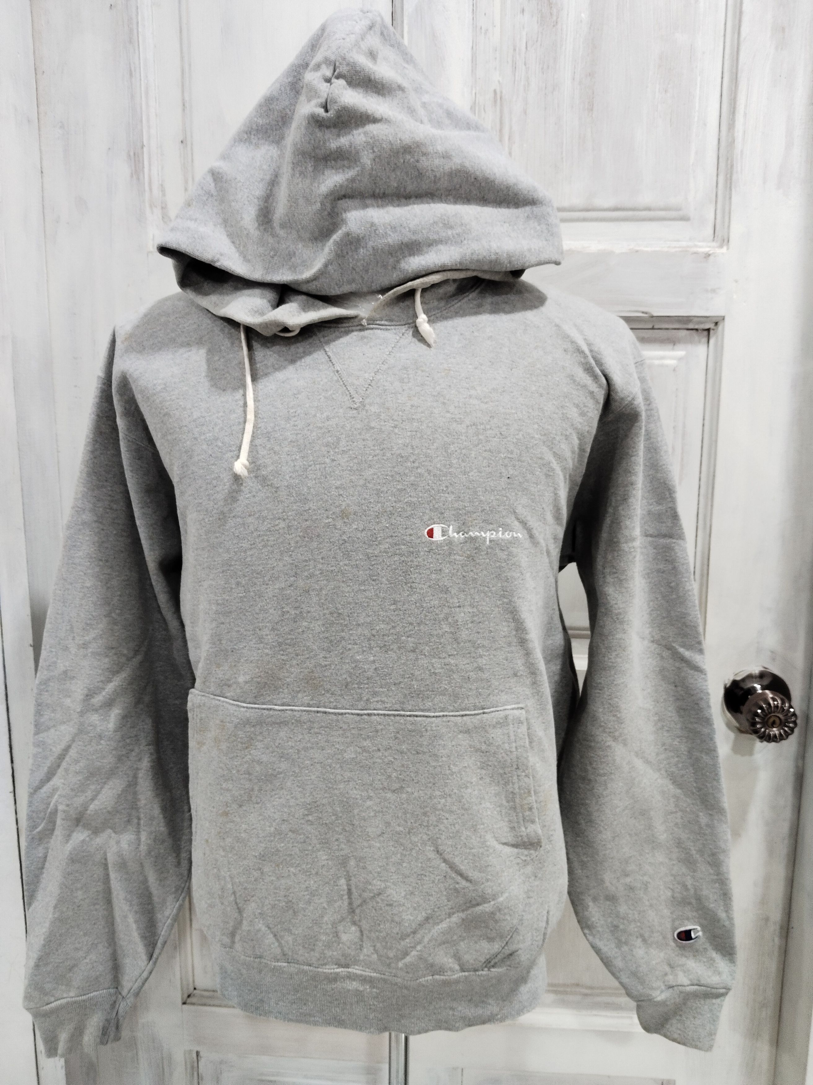 Champion × Vintage Vintage late 80s Champion Embroidery Logo Hoodie Sweatshirt Size US L / EU 52-54 / 3 - 1 Thumbnail