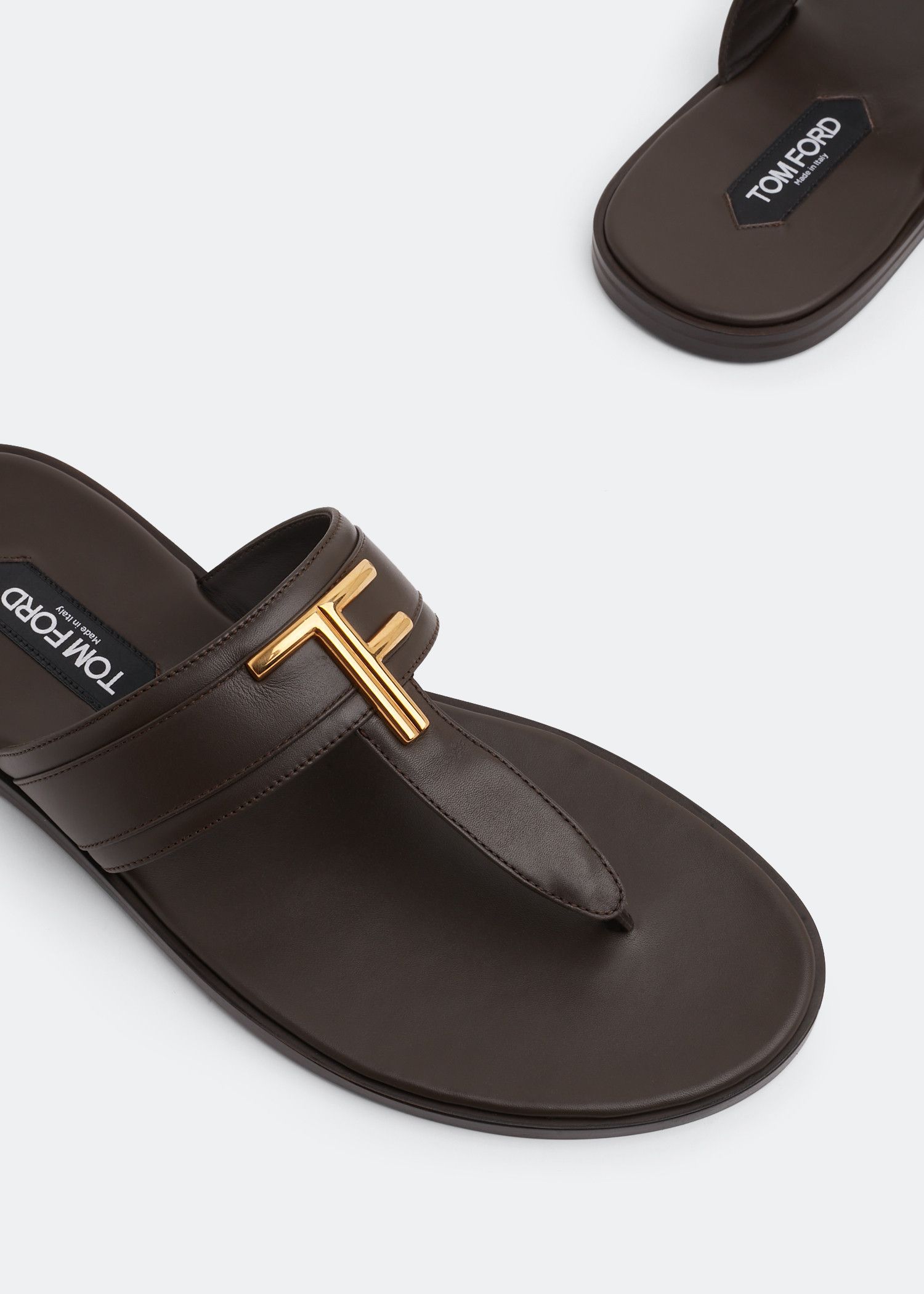 Tom Ford o1w1db10225 J1382T Brighton Sandals in Brown Size US 10 / EU 43 - 2 Thumbnail