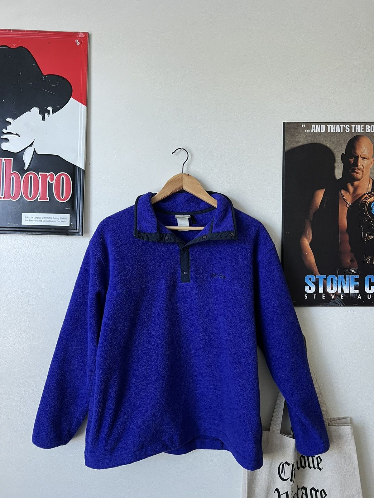L.L. Bean × Vintage L.L Bean Quarter Zip Fleece Pullover Size US L / EU 52-54 / 3 - 1 Thumbnail