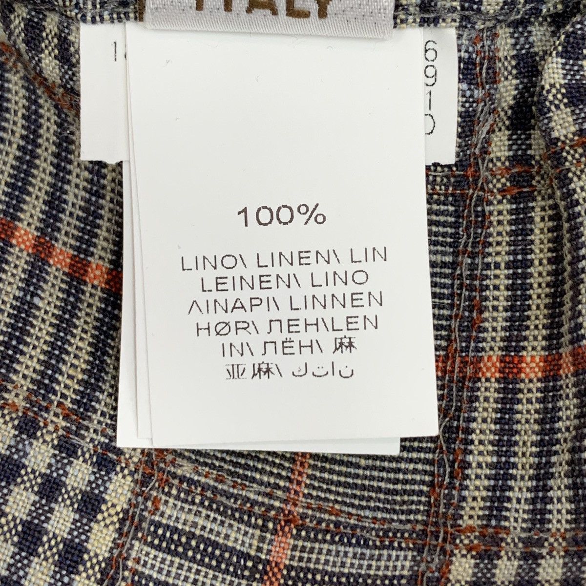 Brunello Cucinelli BC Color-block Plaid Sequin Linen Casual Shorts K26WX Size 26" / US 2 / IT 38 - 7 Thumbnail